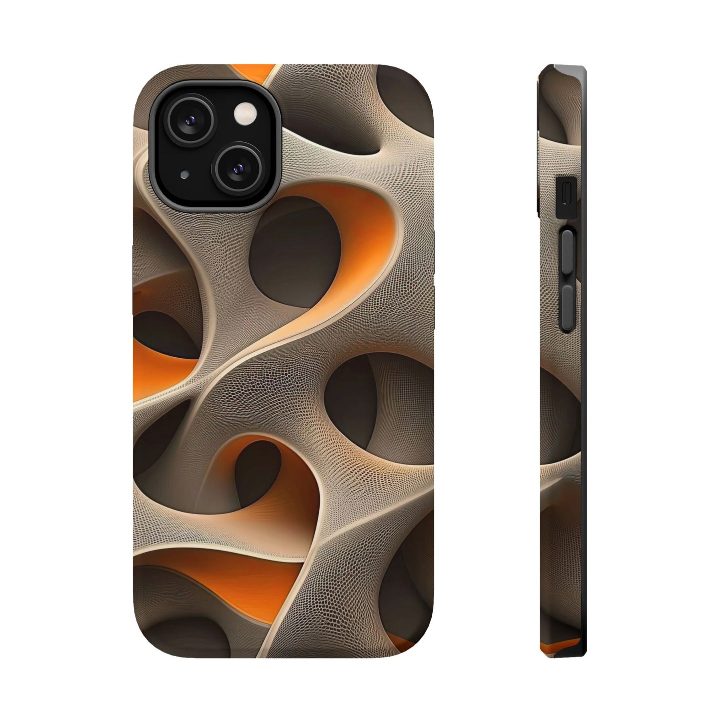 Stylish Magnetic Phone Cases, Abstract Geometric Design