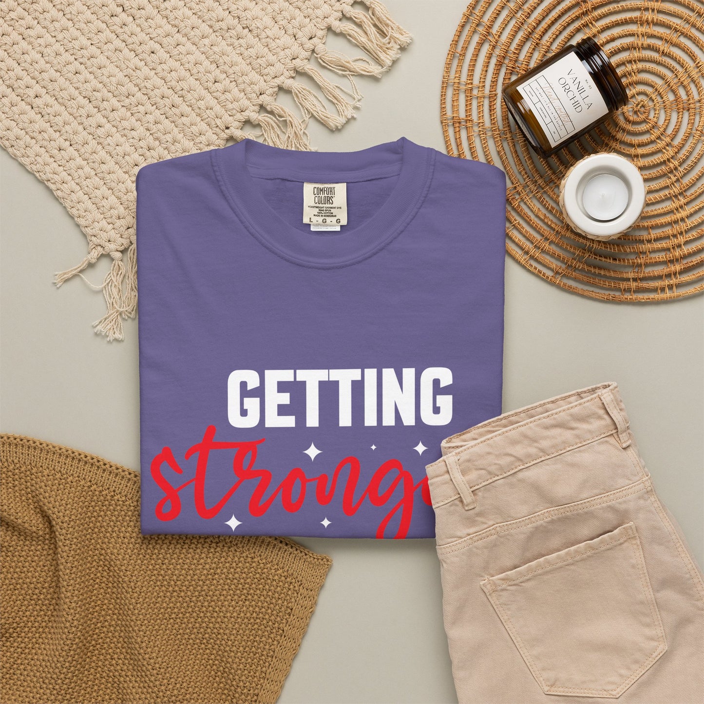 "Getting Stronger Each Day" - Unisex Motivational T-Shirt -