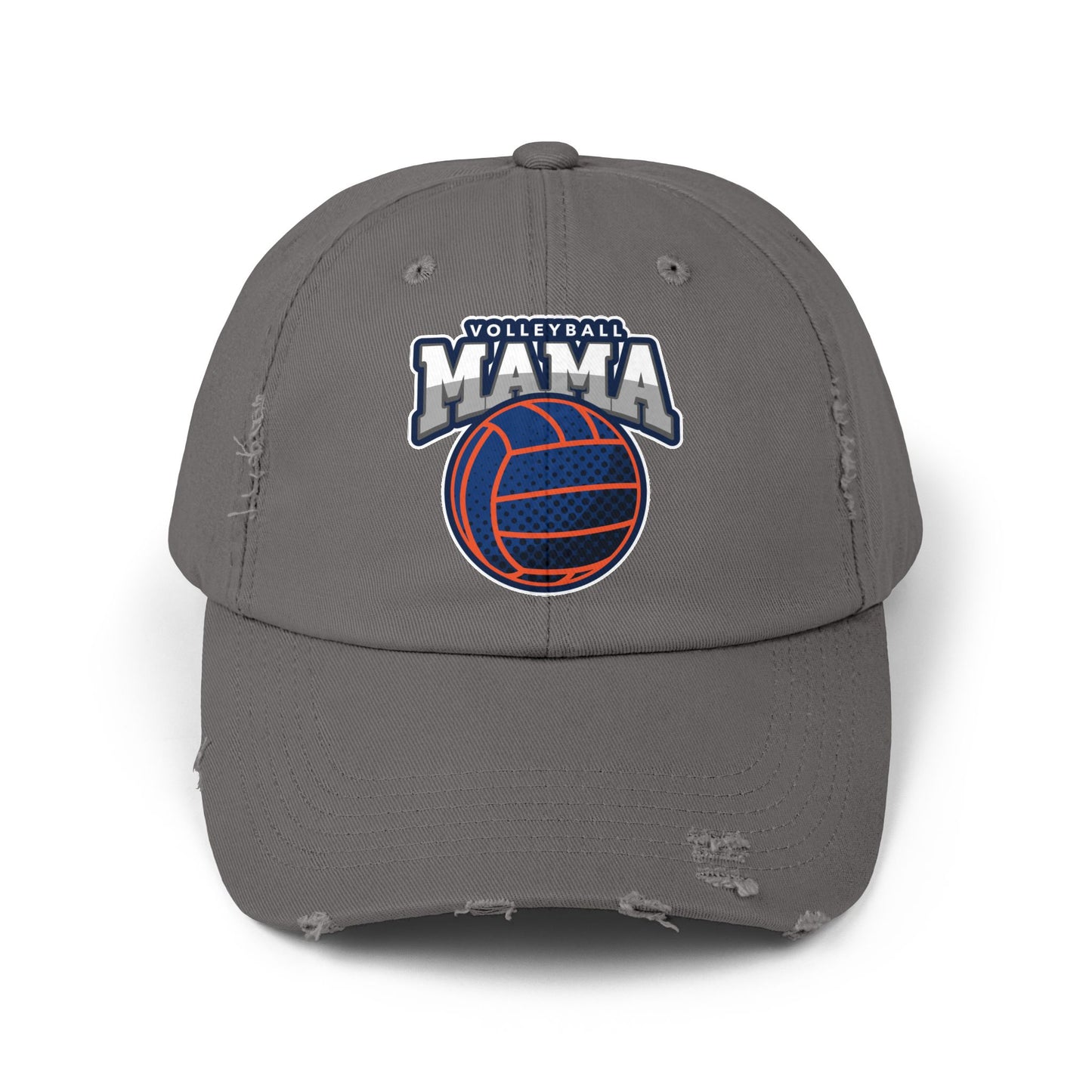 Volleyball Mama Unisex Distressed Cap