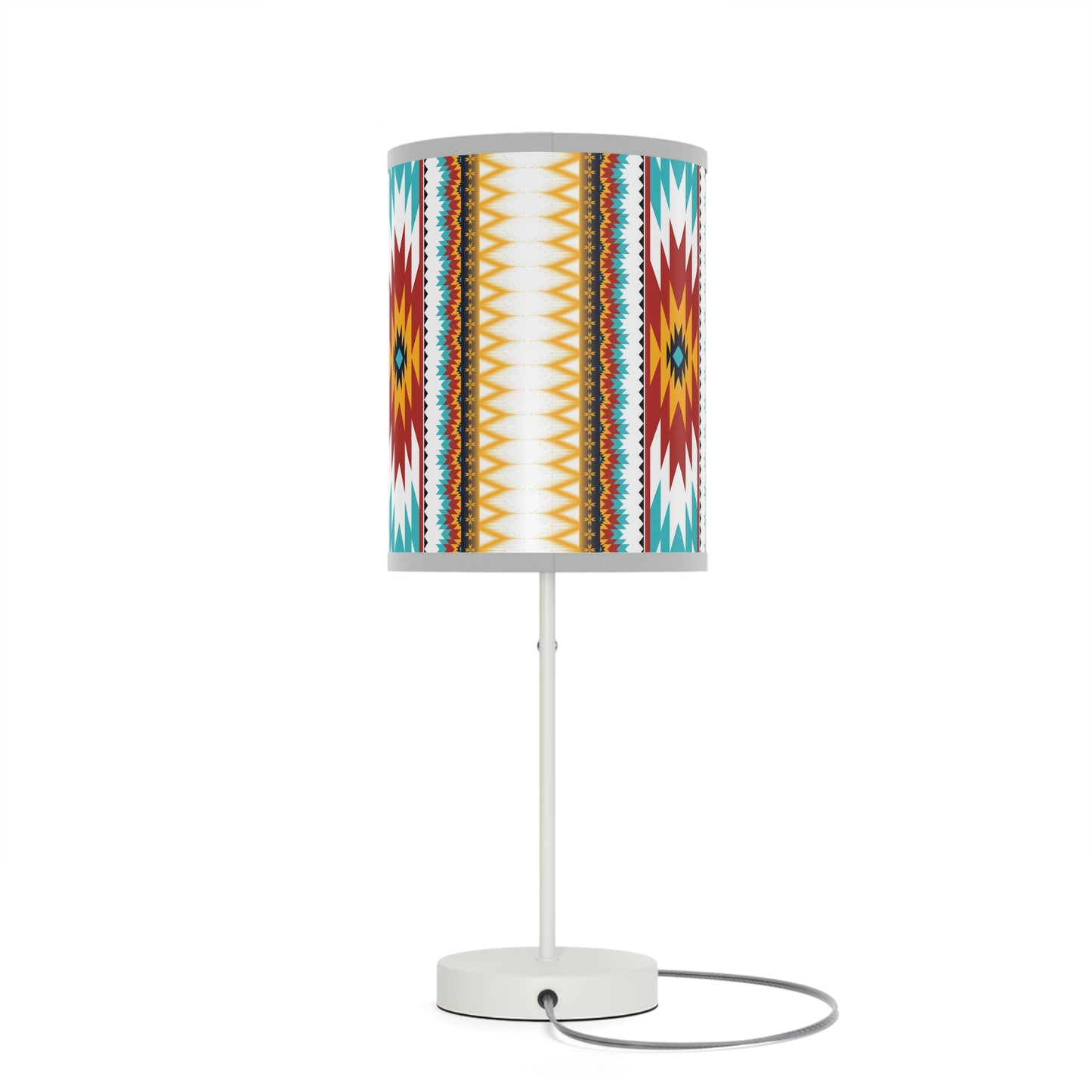 Tribal Threads Lamp on a Stand, US|CA plug / White