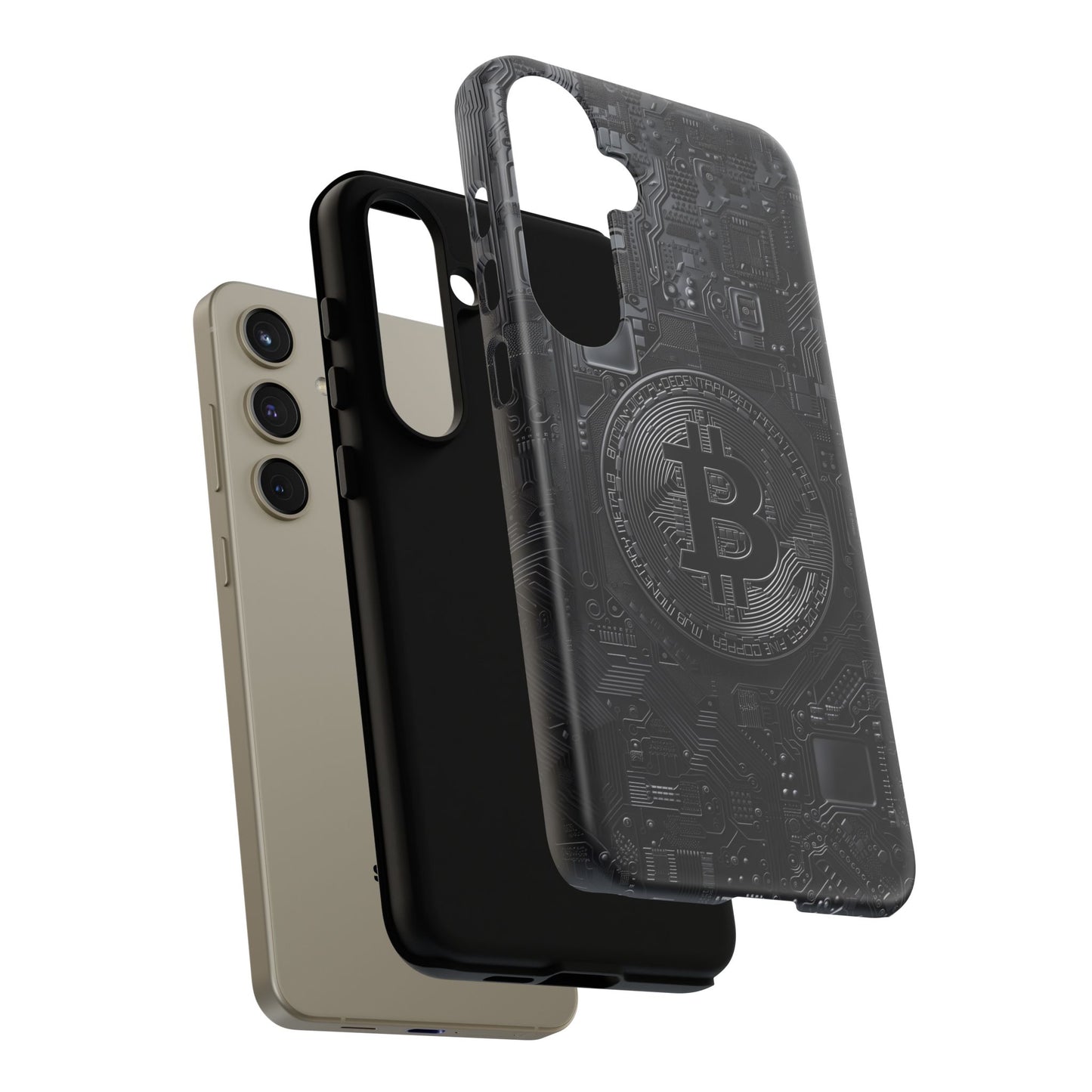 Bitcoin Samsung Tough Phone Case, Cryptocurrency Protection Cover