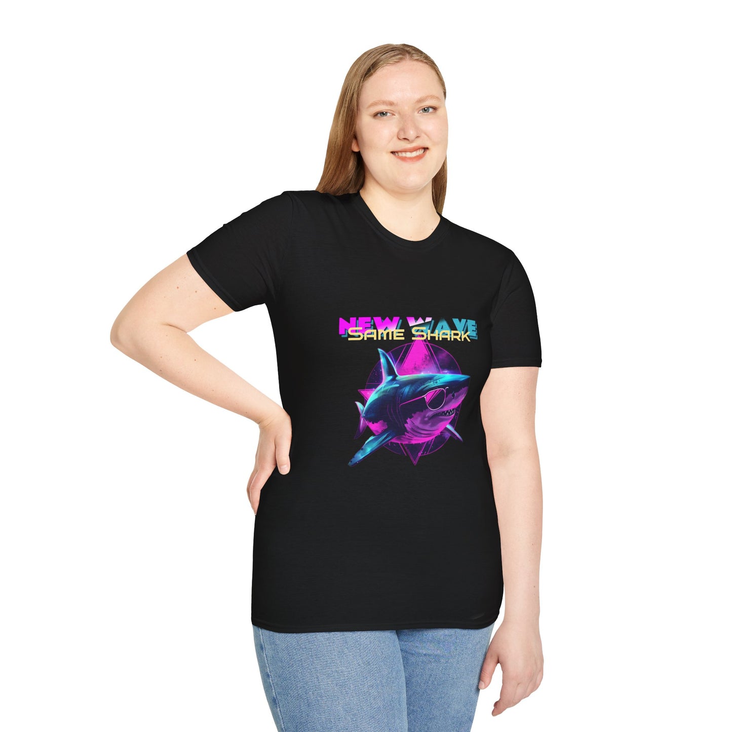 New Wave Same Shark Unisex Softstyle T-Shirt