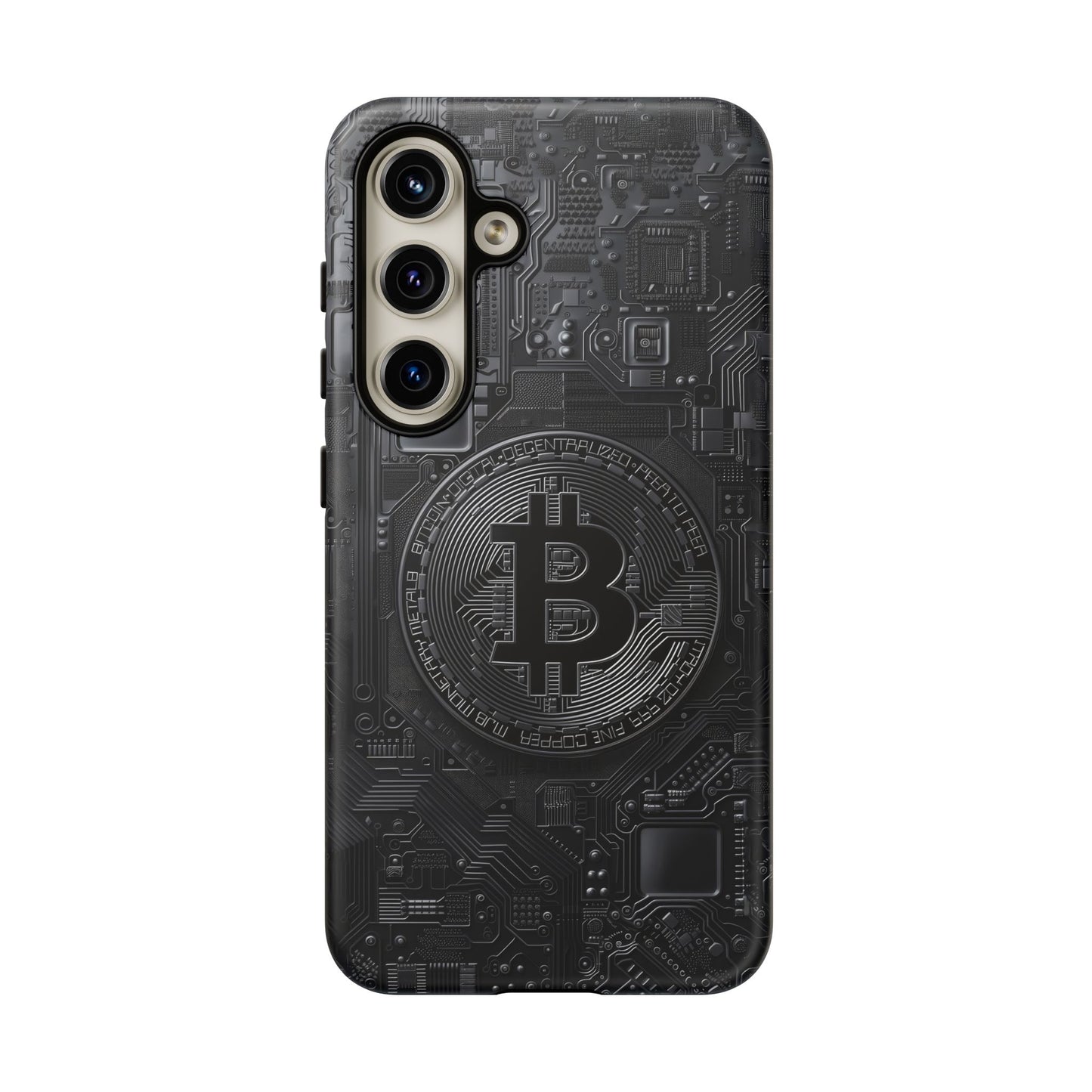 Bitcoin Samsung Tough Phone Case, Cryptocurrency Protection Cover