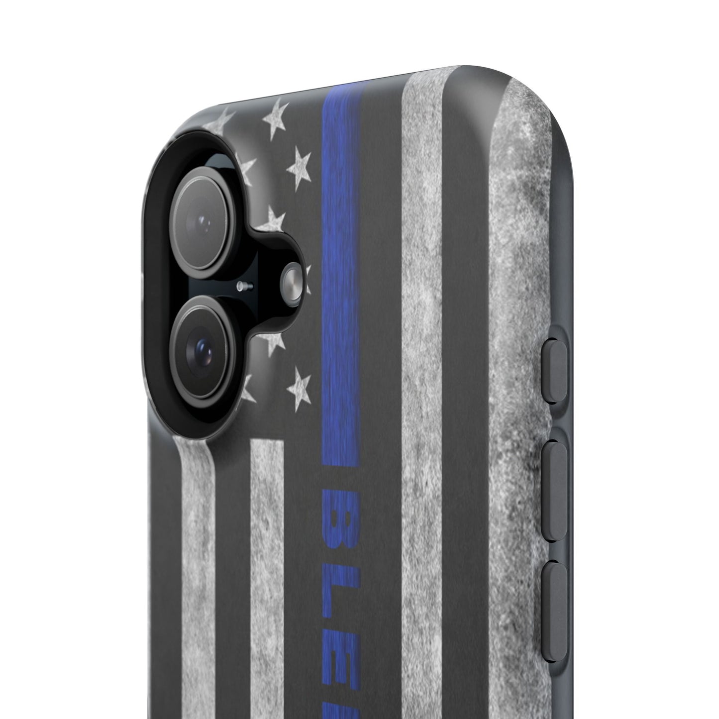 Police Magnetic Phone Cases, Bleed Blue