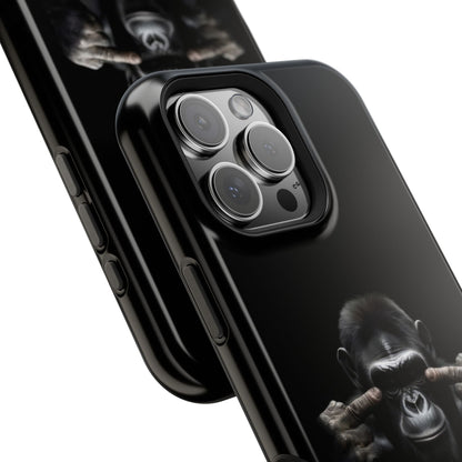 Edgy Gorilla Magnetic iPhone Case, Unique Cell Phone Cover