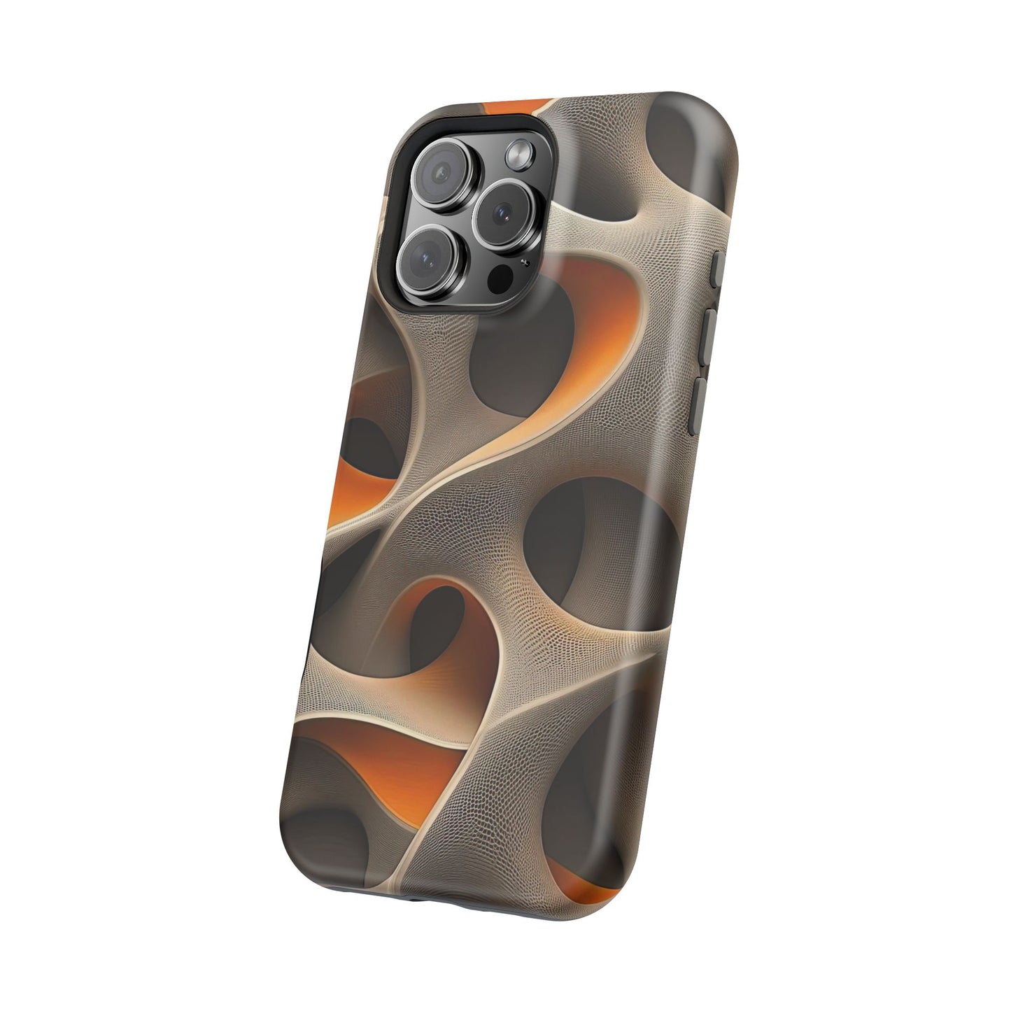 Stylish Magnetic Phone Cases, Abstract Geometric Design