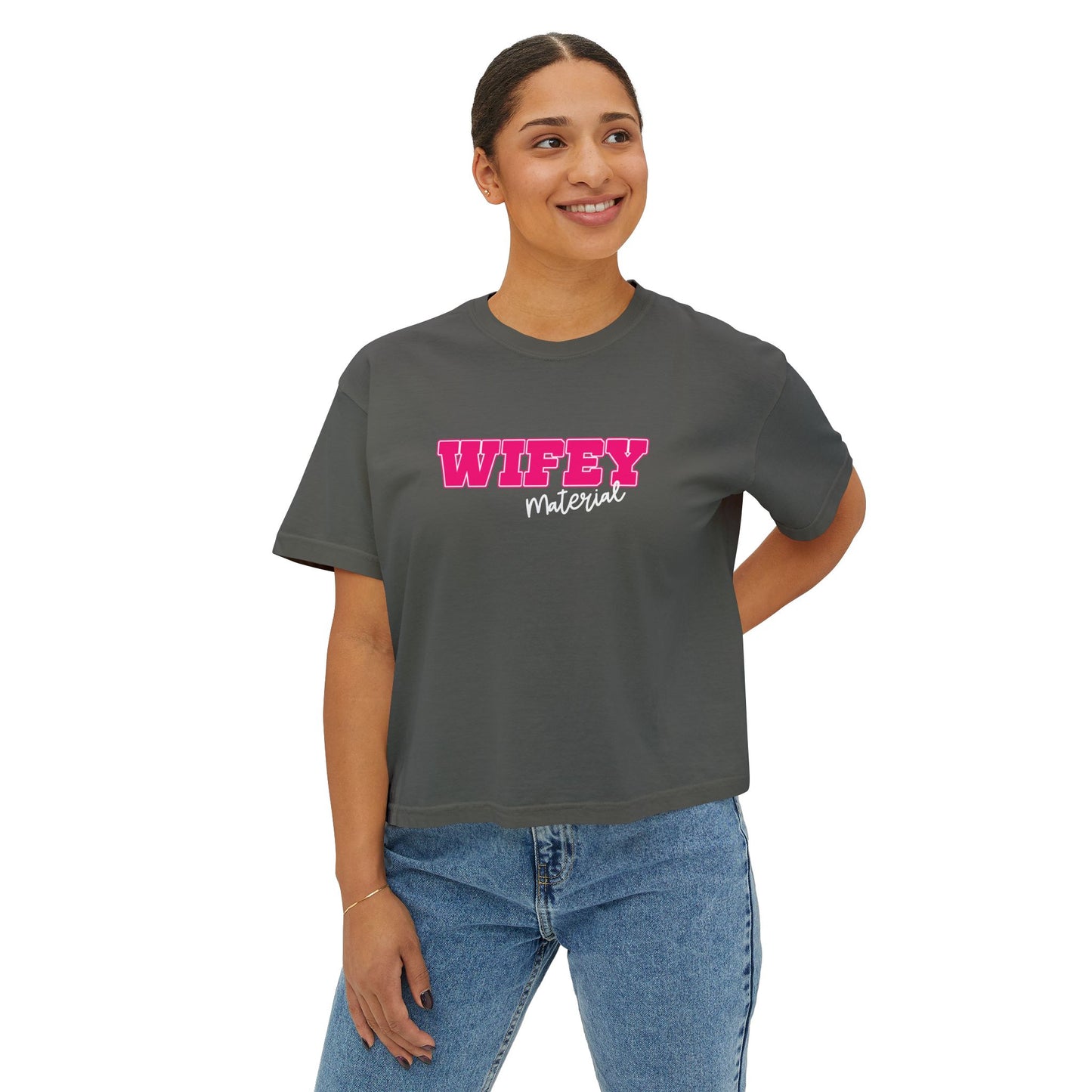 Wifey Material Women's Boxy Tee