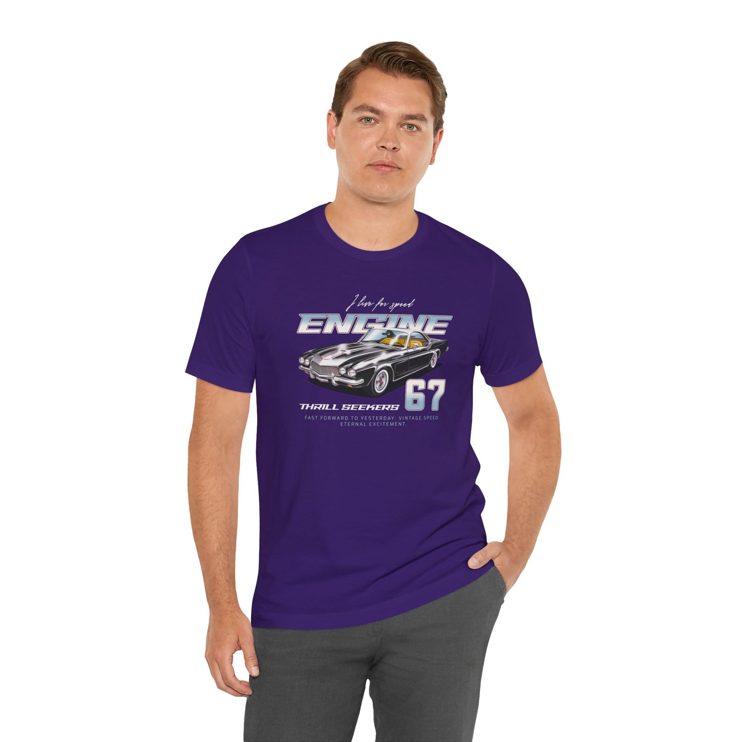 I Live For Speed Engine Unisex Jersey Short Sleeve Tee