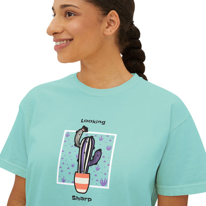 Camiseta cuadrada para mujer Looking Sharp 