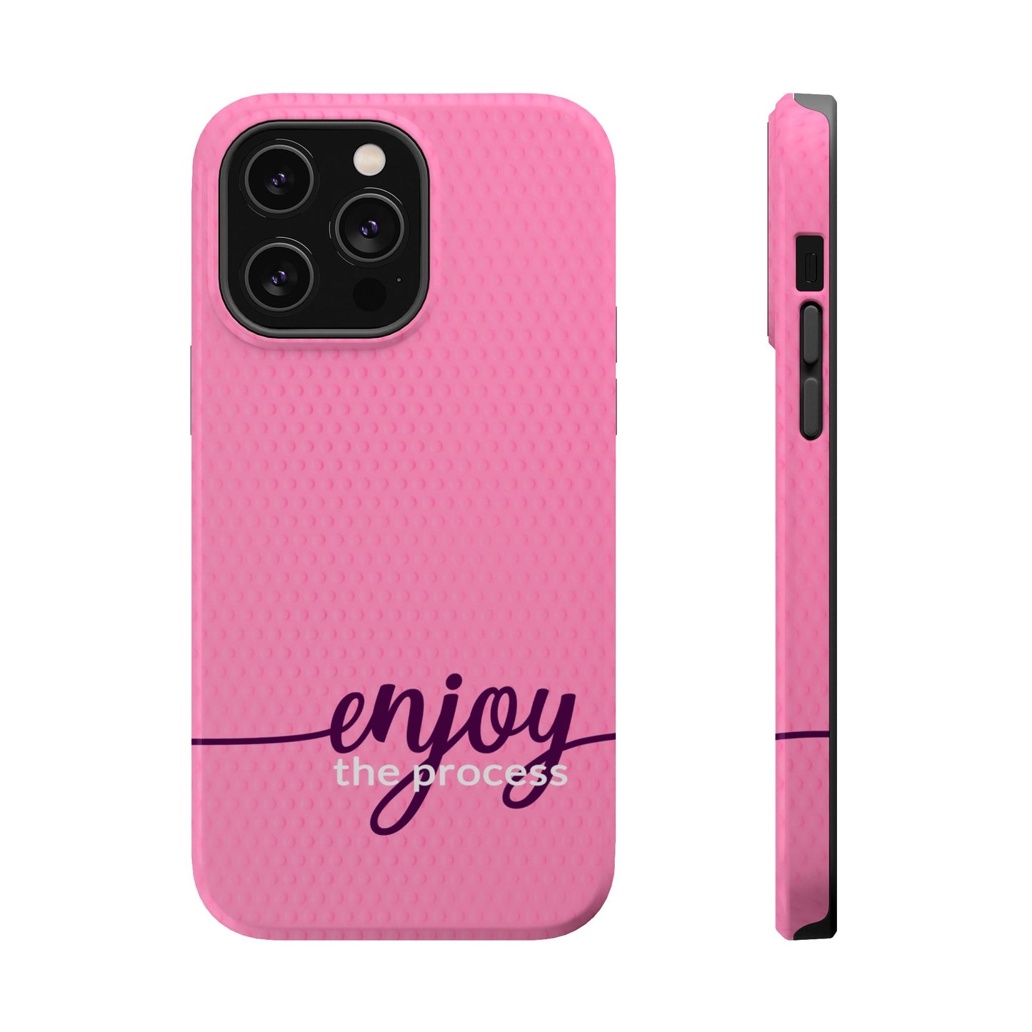 Enjoy the Process Magnetic Case - Motivational Pink Phone Cover for Women