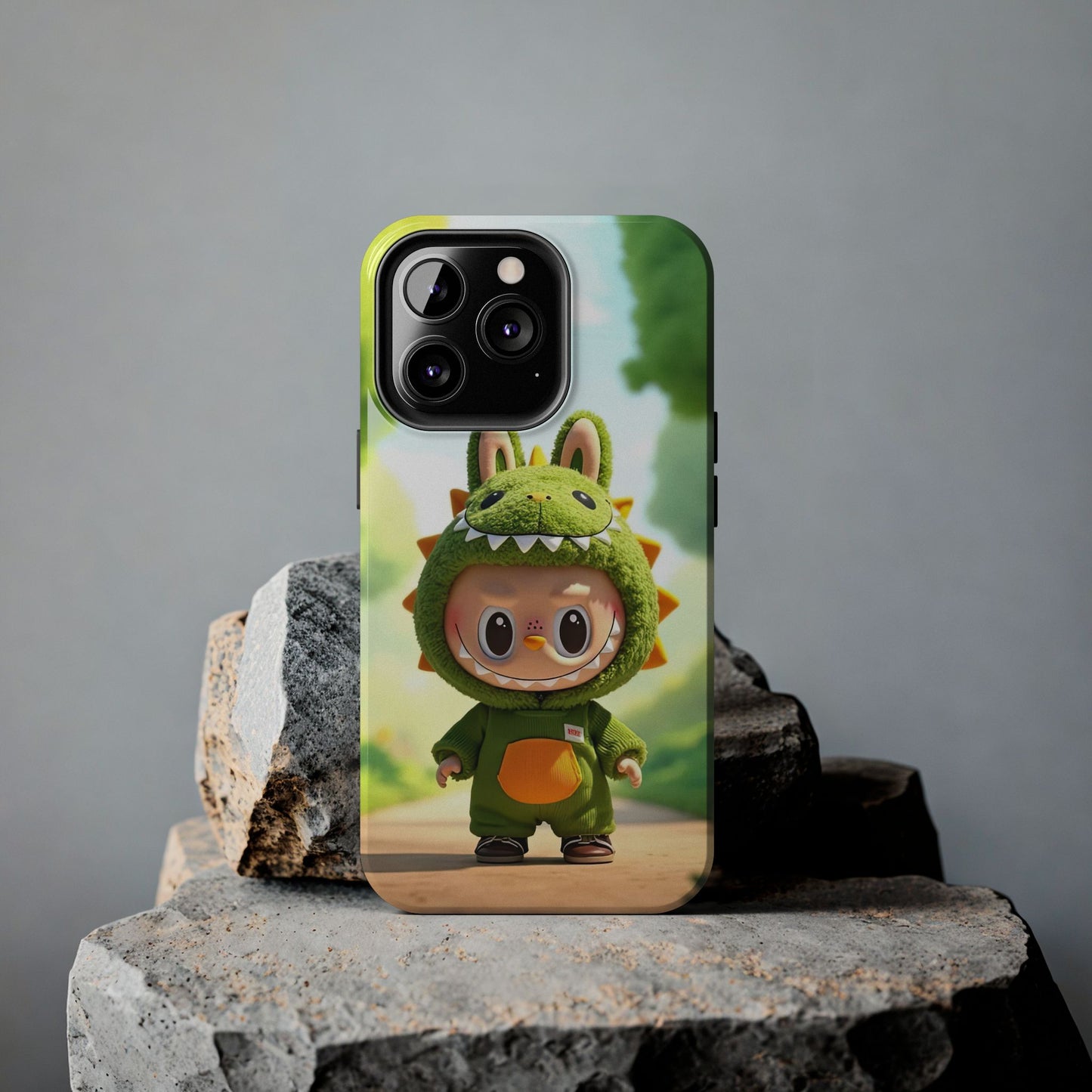The Monsters Tough Case for iPhone Models – Playful Dinosaur Design, Dual Layer Protective Cover, Fun Mobile Accessory