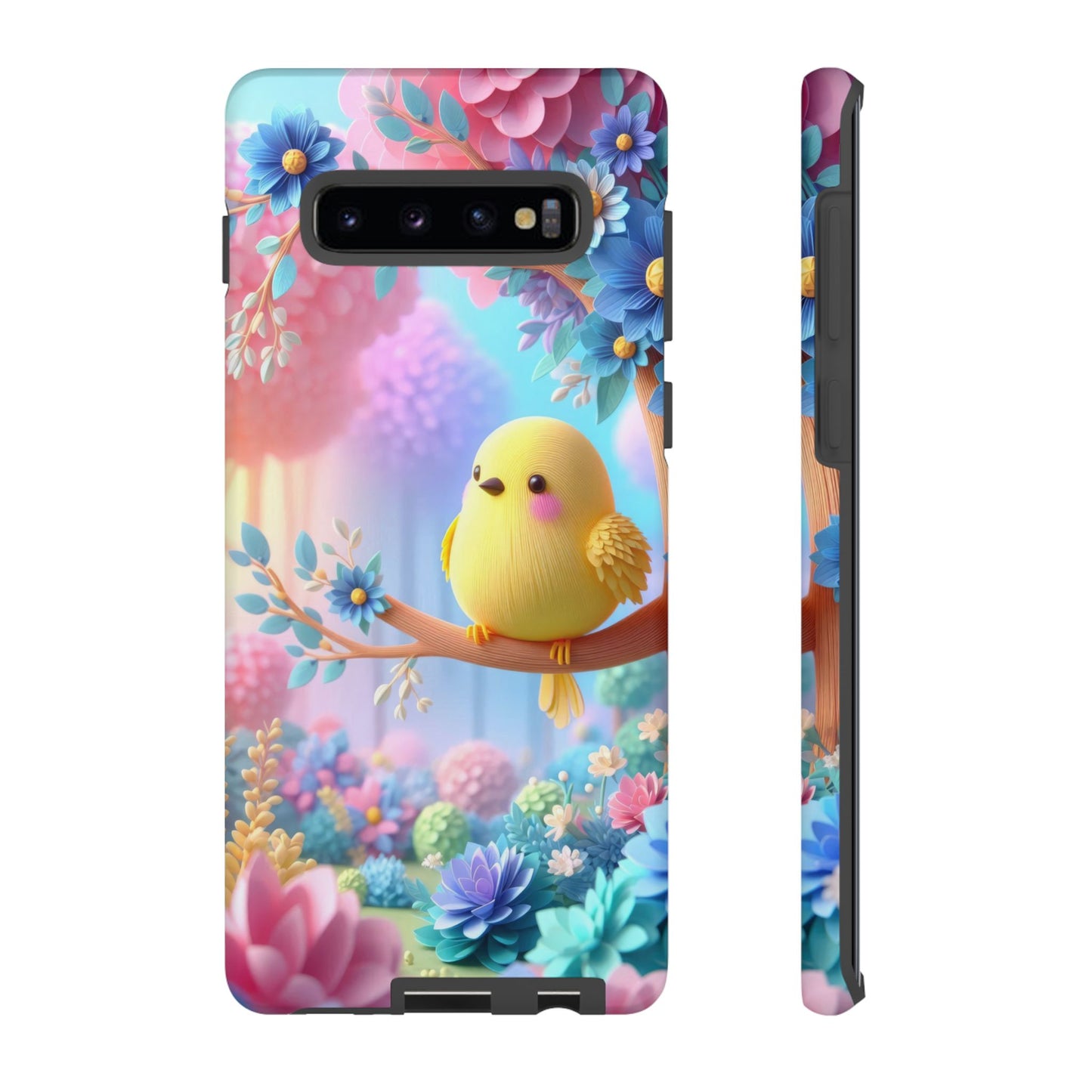 Colorful Bird Samsung Phone Case, Spring Vibe Mobile Shell