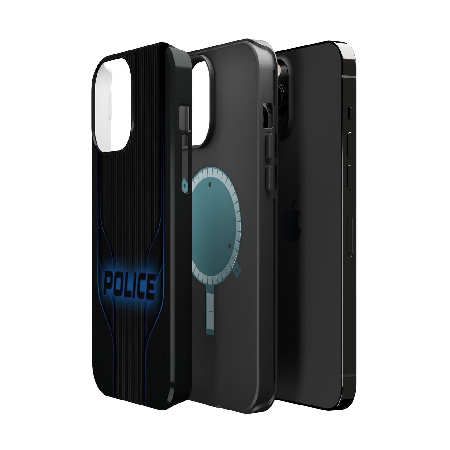 Police Magnetic Phone Cases, Blue Light