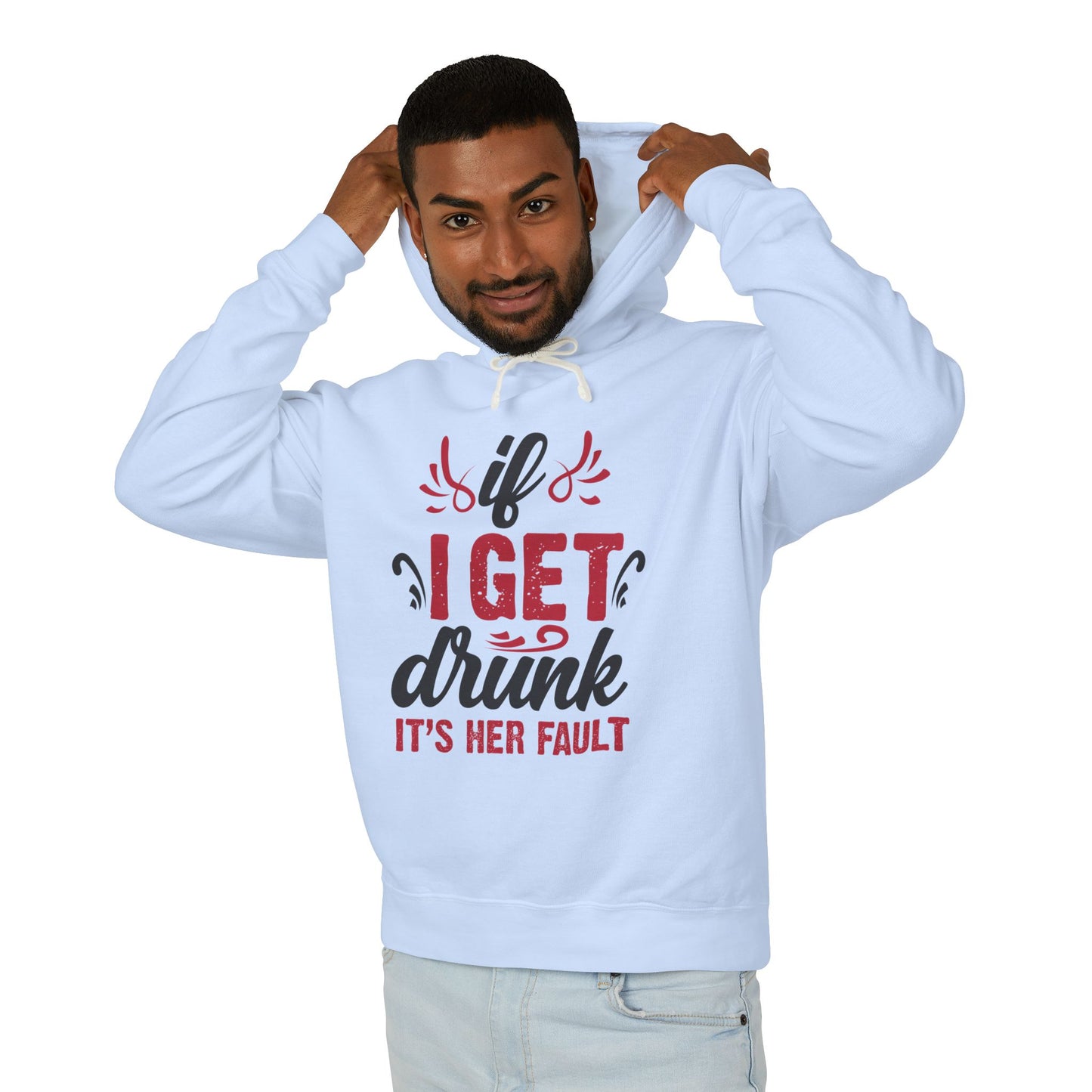 Playful Lightweight Hooded Sweatshirt, Perfect for Parties