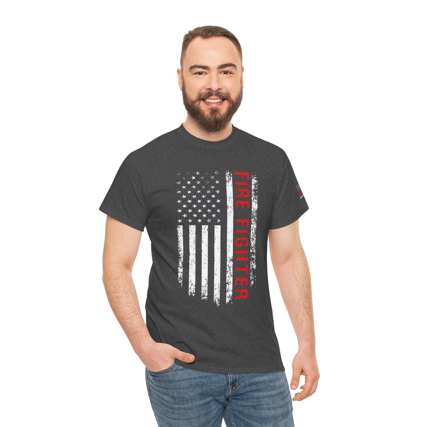 Firefighter Red Line T-shirt