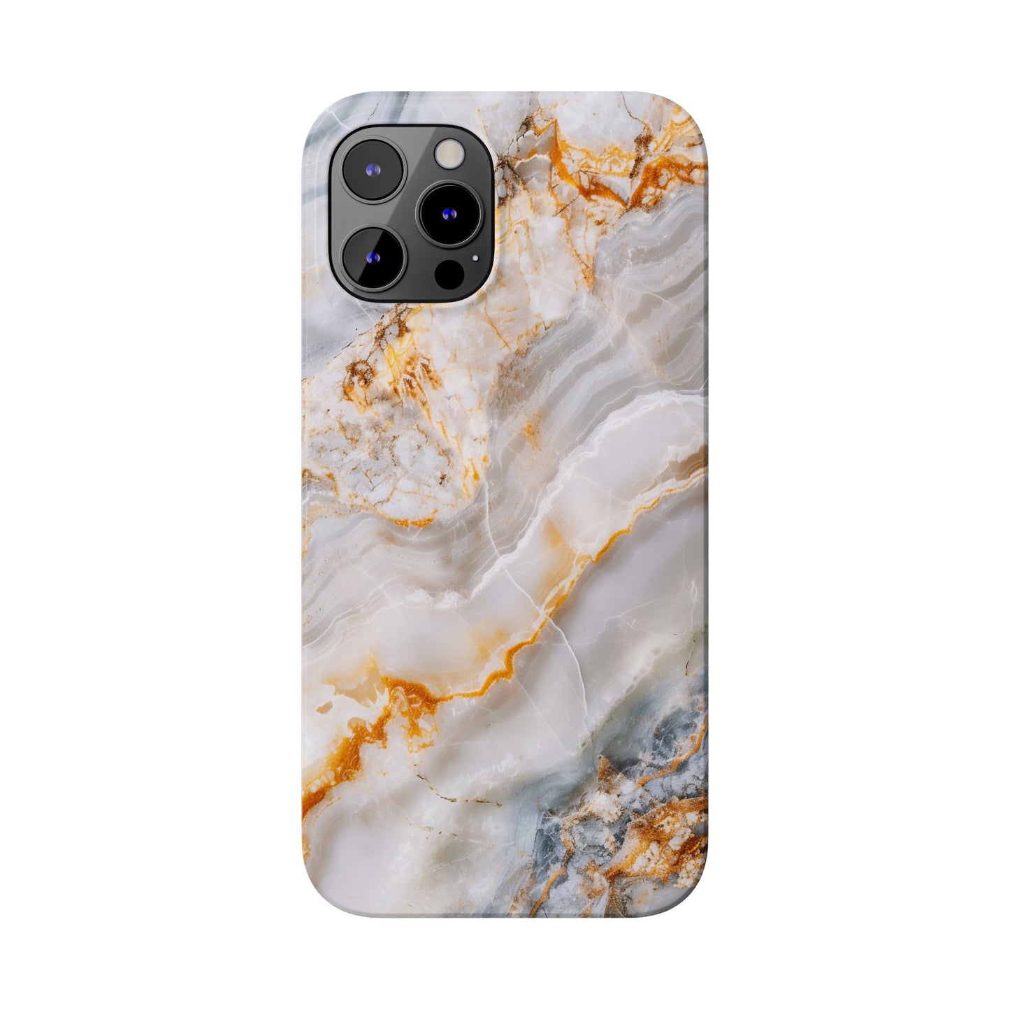 Pure Elegance Marble Slim Phone Cases, Modern Tech Decor