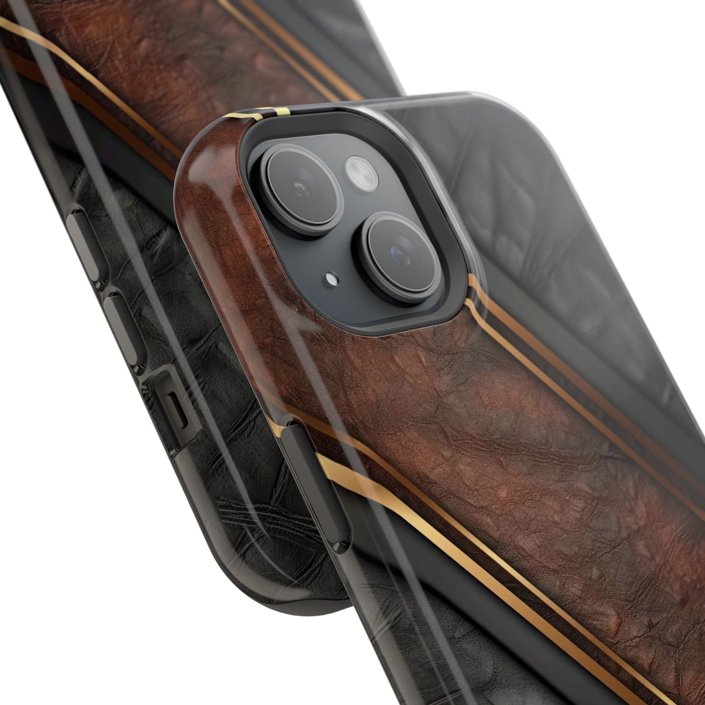 Stylish Leather Texture Magnetic Tough Cases