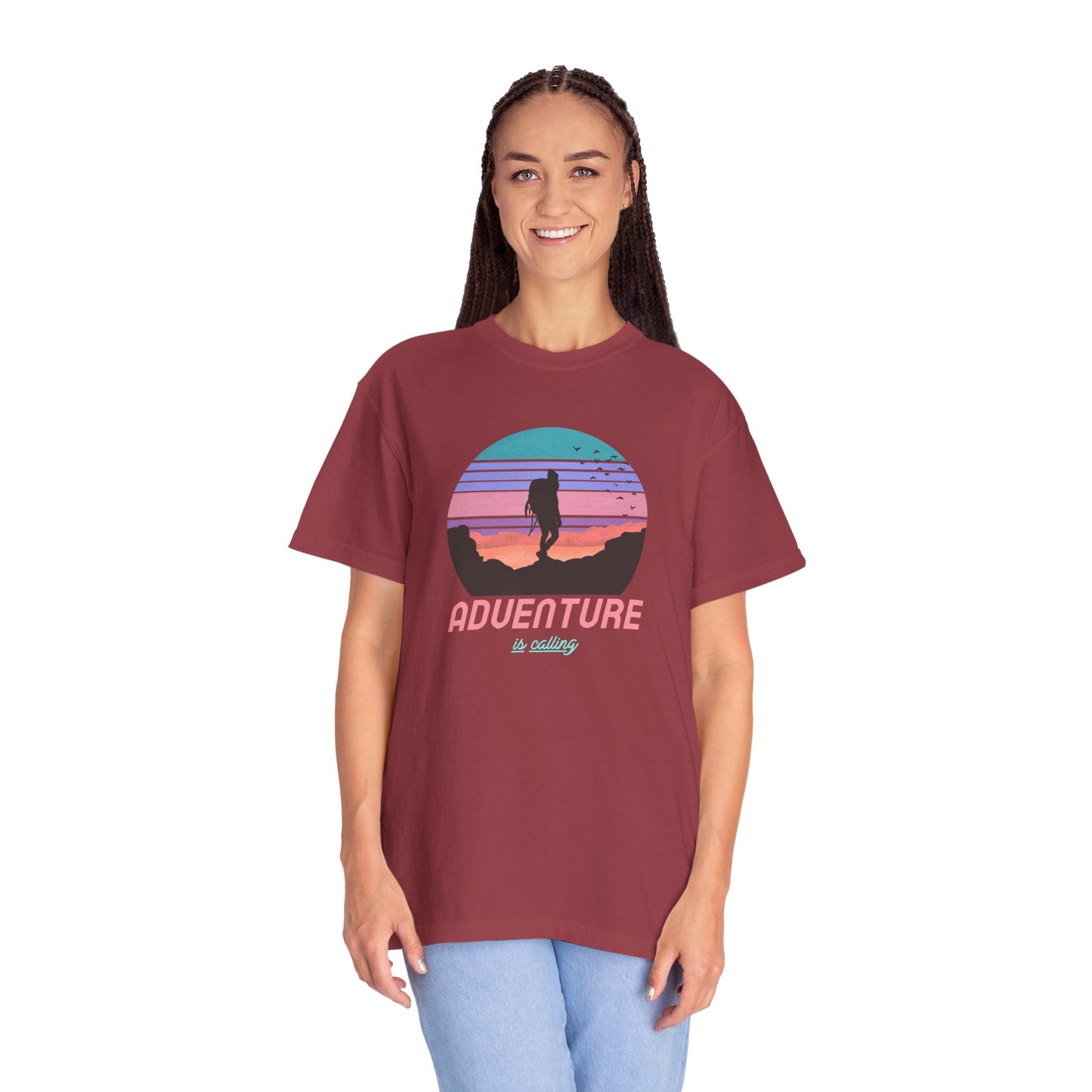 Adventure Is Calling Unisex Garment-Dyed T-shirt