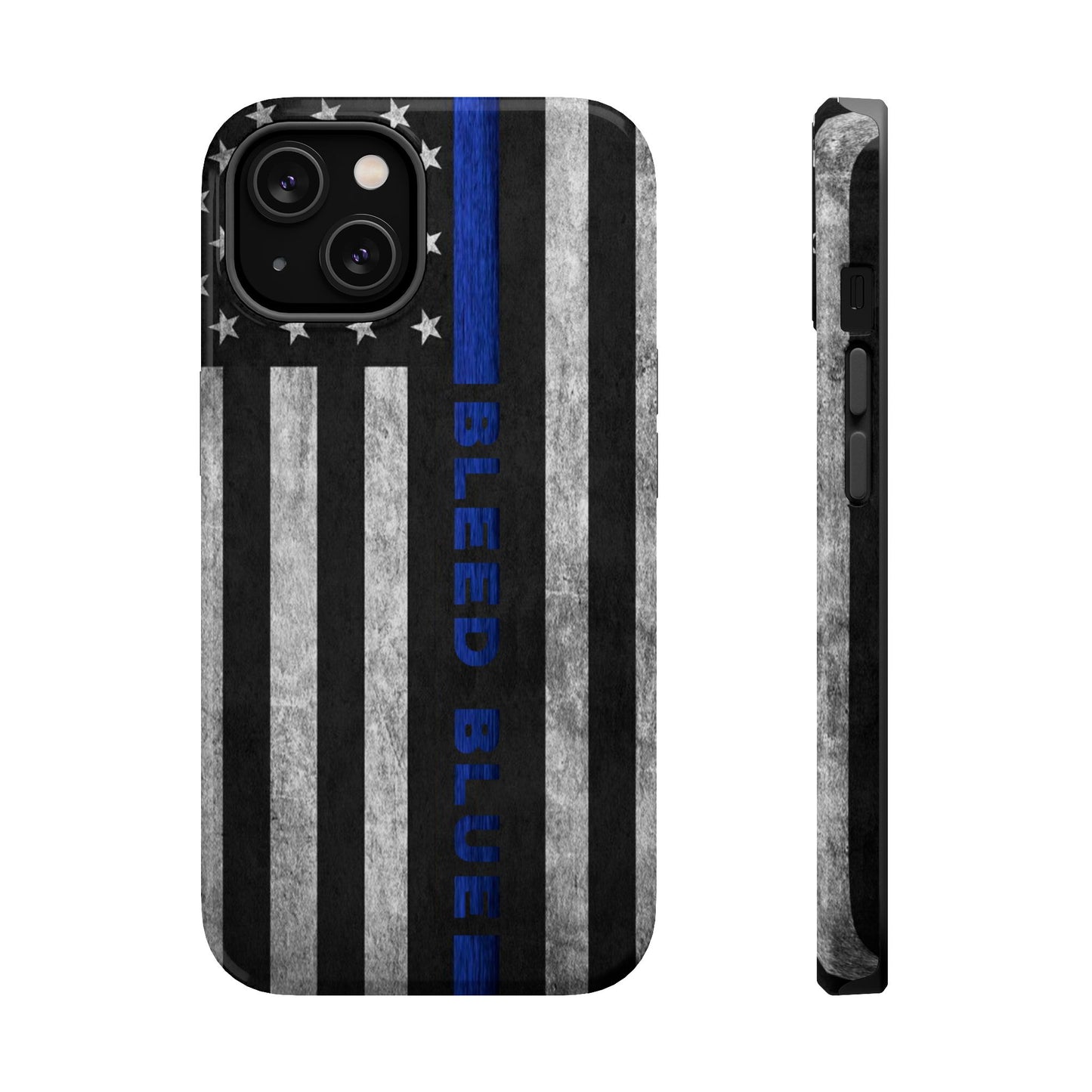 Police Magnetic Phone Cases, Bleed Blue