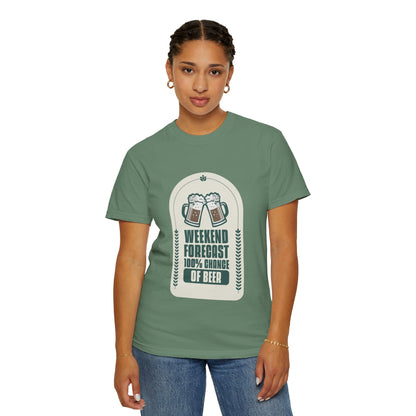 Weekend Forecast 100% Chance Of Beer T-shirt