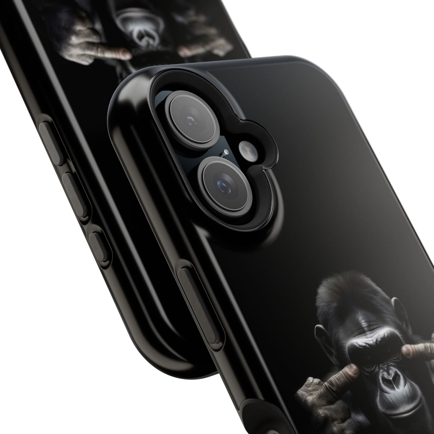 Edgy Gorilla Magnetic iPhone Case, Unique Cell Phone Cover