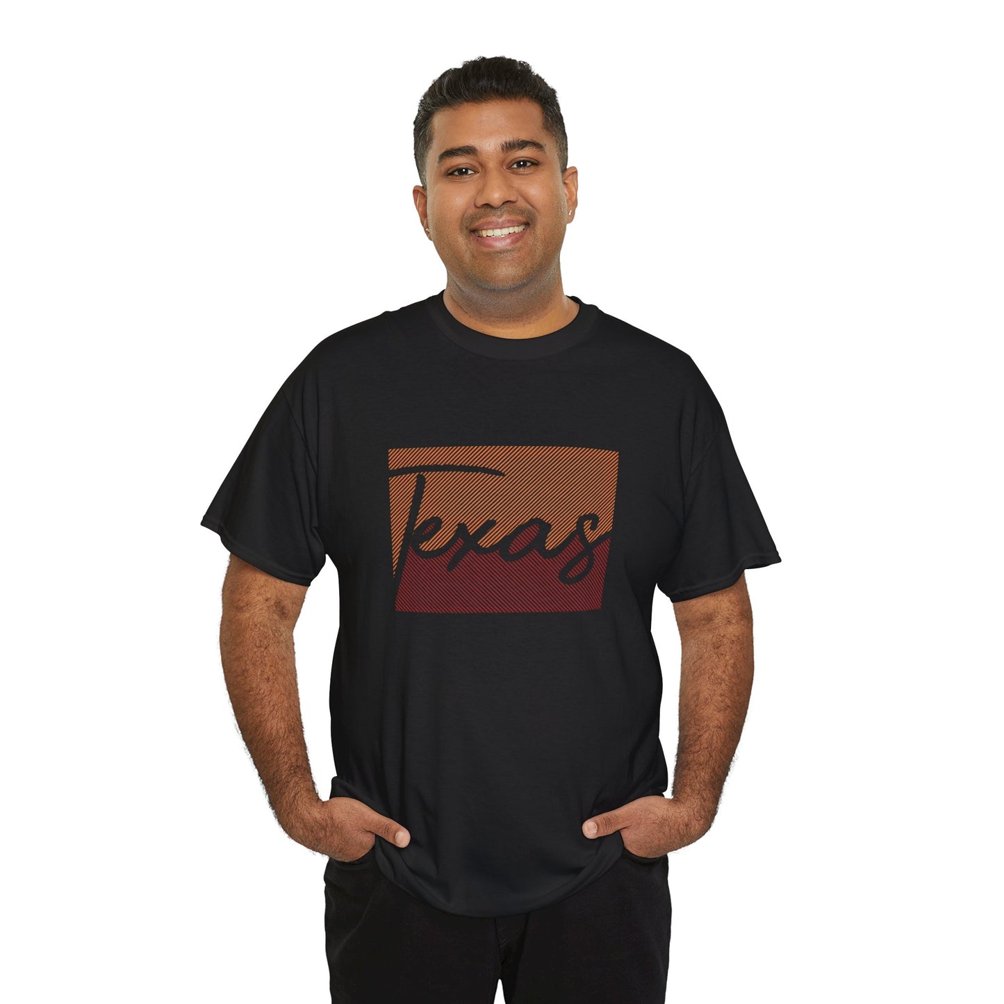 Texas Unisex Heavy Cotton Tee - Retro Style Tee for Texas Lovers