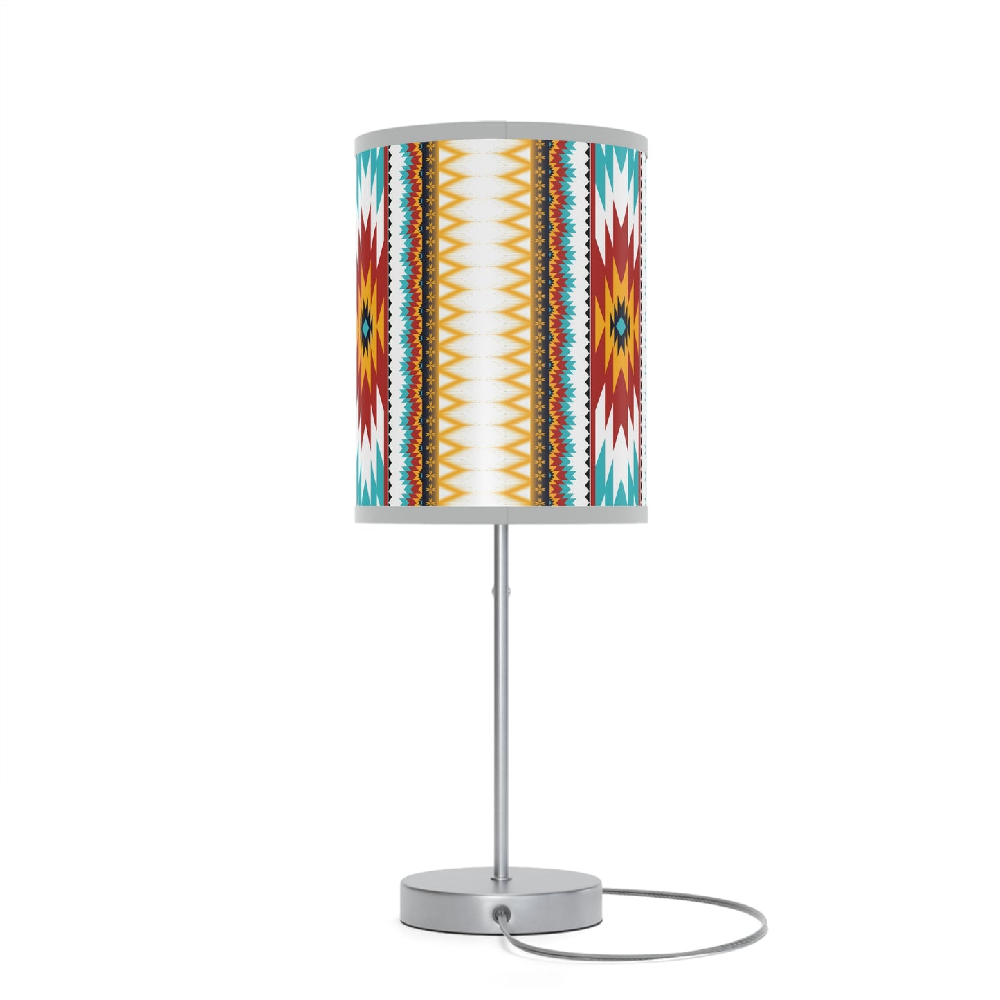 Tribal Threads Lamp on a Stand, US|CA plug / White