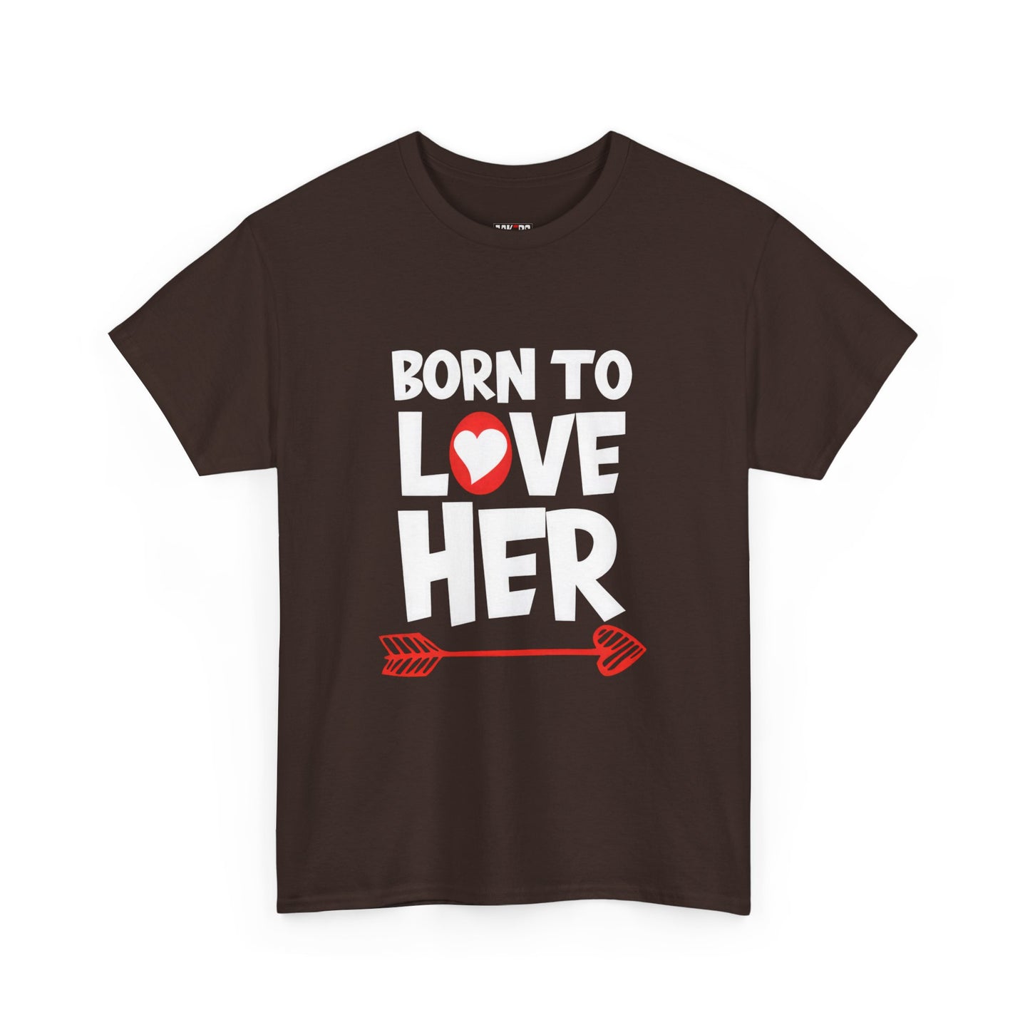 Born To Love Her Tee, Romantic Valentine T-Shirt for Couples  A part