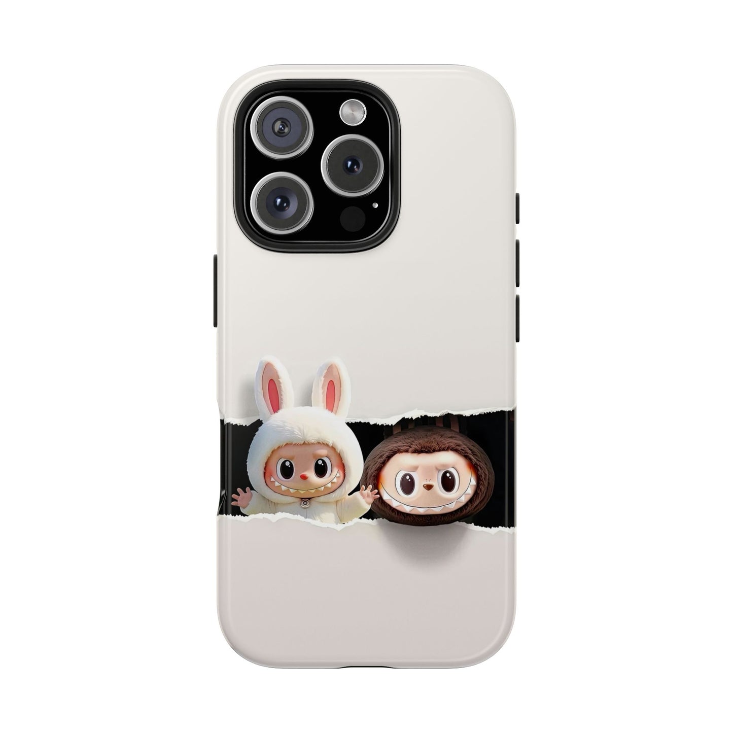 The Monsters Tough Case for iPhone Models and Variations – Dual Layer Protective Cover, Playful Design, Cute Mobile Accessory