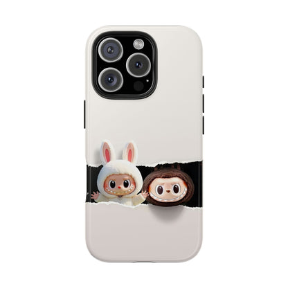 The Monsters Tough Case for iPhone Models and Variations – Dual Layer Protective Cover, Playful Design, Cute Mobile Accessory