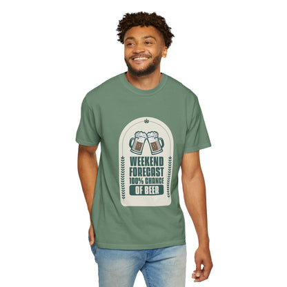 Weekend Forecast 100% Chance Of Beer T-shirt
