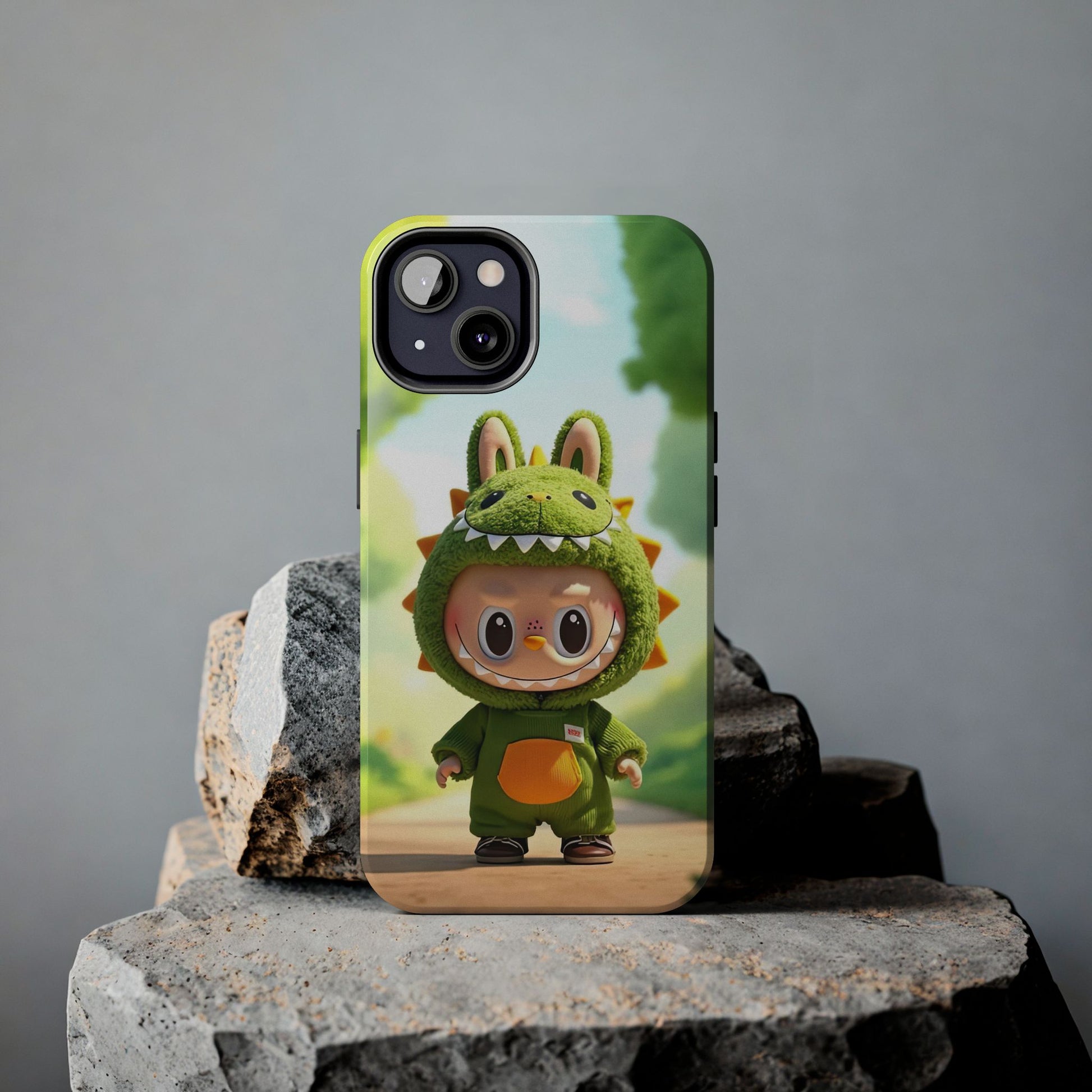 The Monsters Tough Case for iPhone Models – Playful Dinosaur Design, Dual Layer Protective Cover, Fun Mobile Accessory