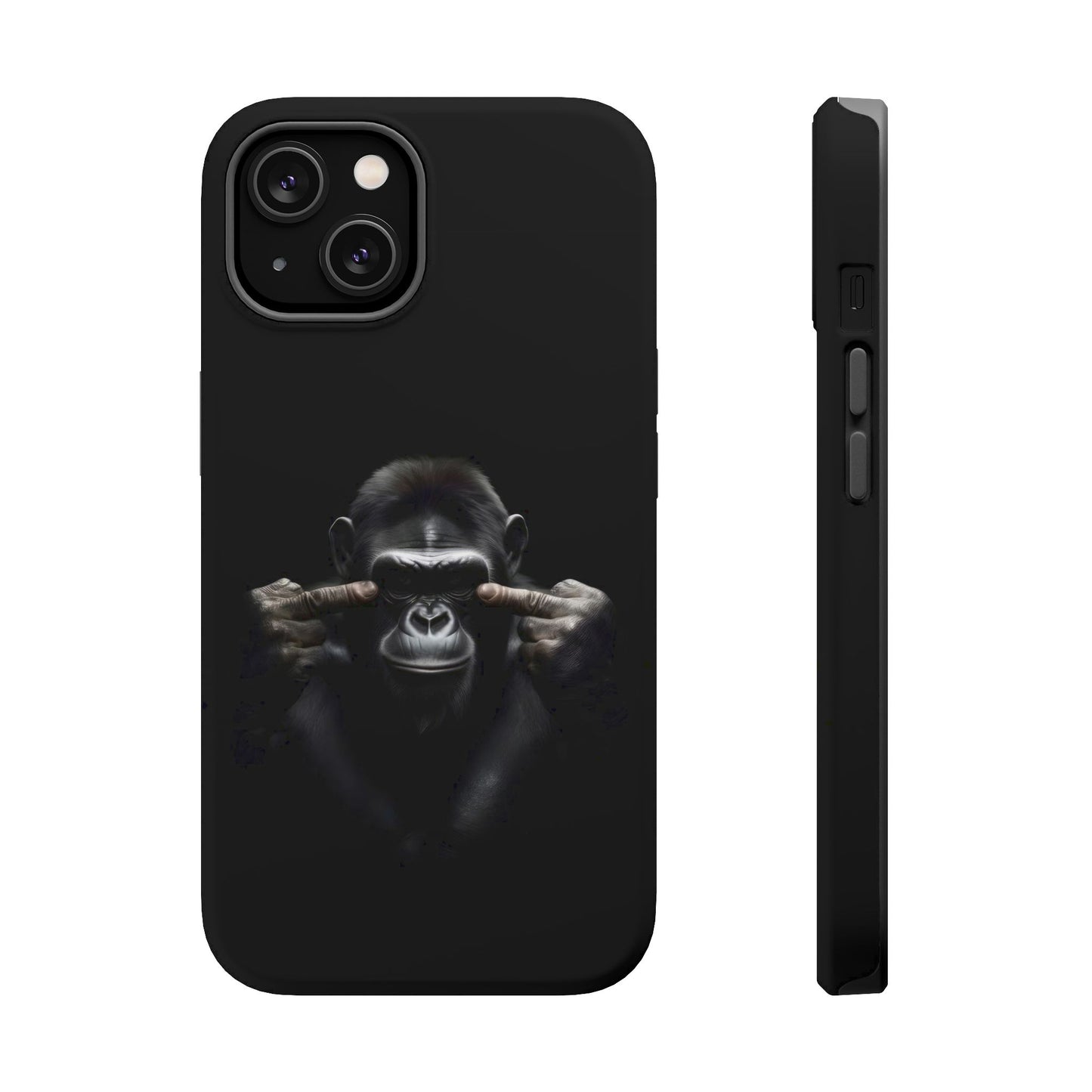 Edgy Gorilla Magnetic iPhone Case, Unique Cell Phone Cover