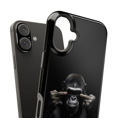 Edgy Gorilla Magnetic iPhone Case, Unique Cell Phone Cover