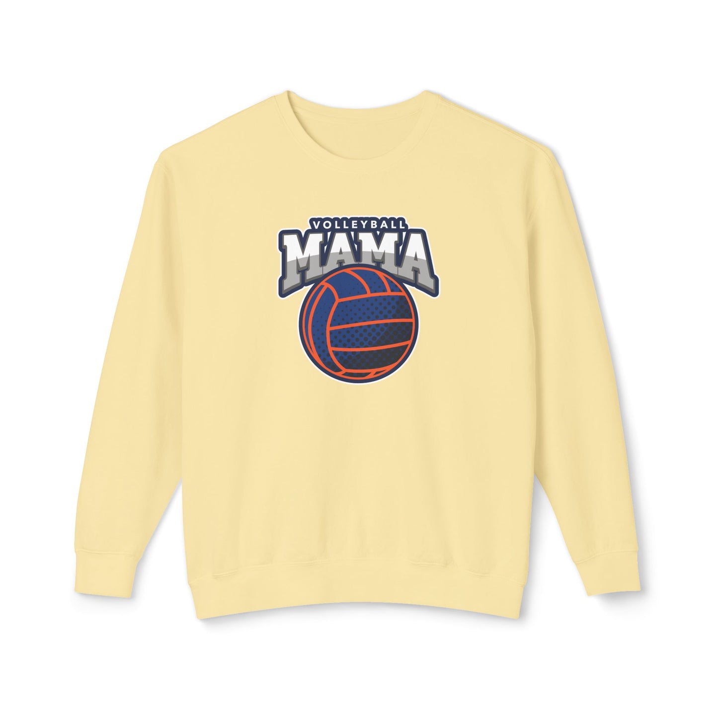 Volleyball Mama Unisex Lightweight Crewneck Sweatshirt