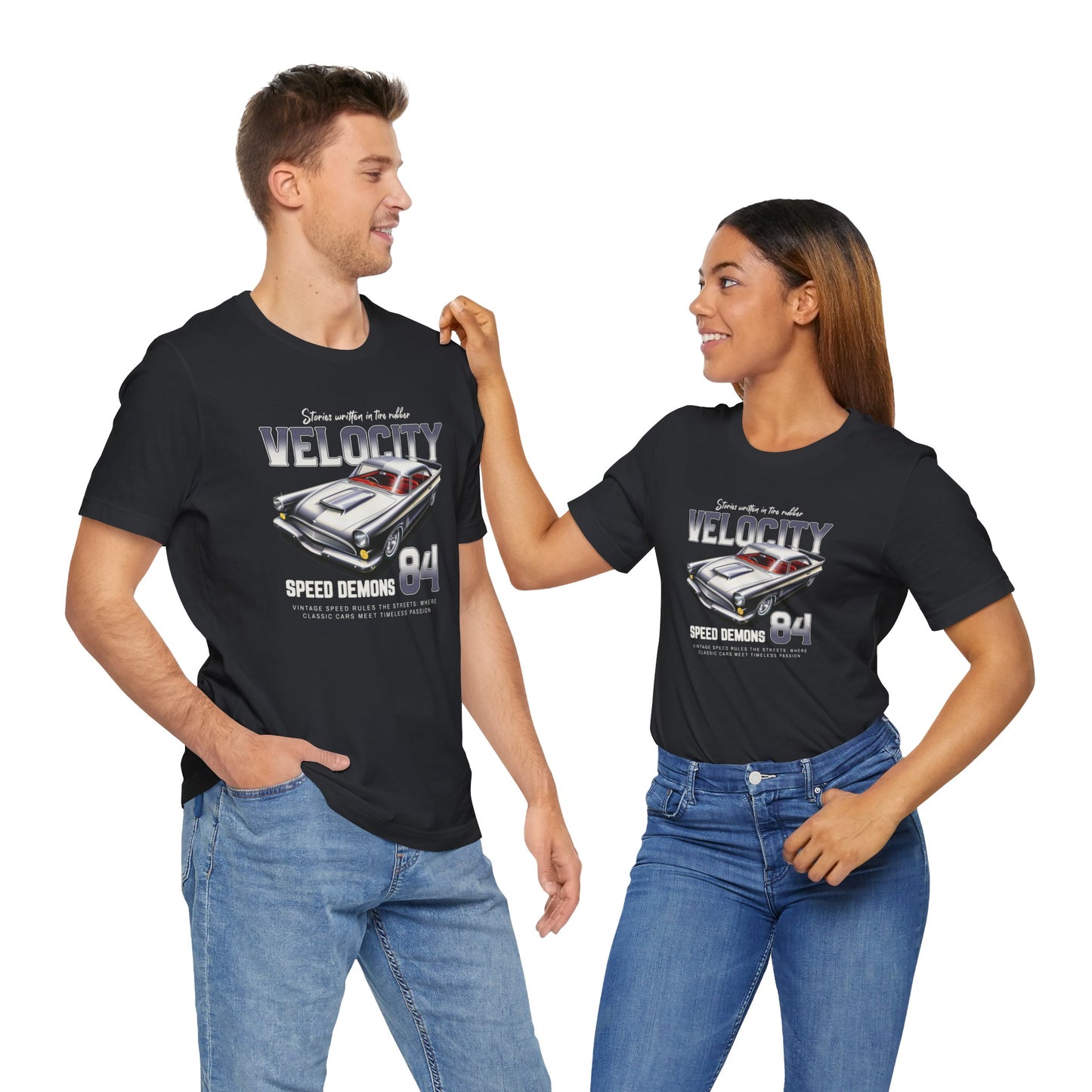 Stories Written In Tire Rubber Velocity Unisex Jersey Short Sleeve Tee