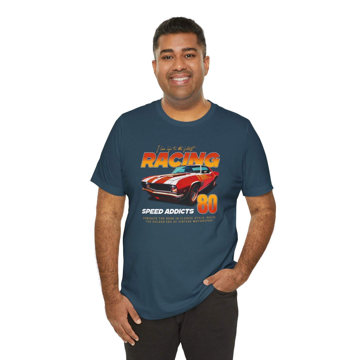 I Live Life To The Fullest Racing Speed Addicts Unisex Jersey Short Sleeve Tee