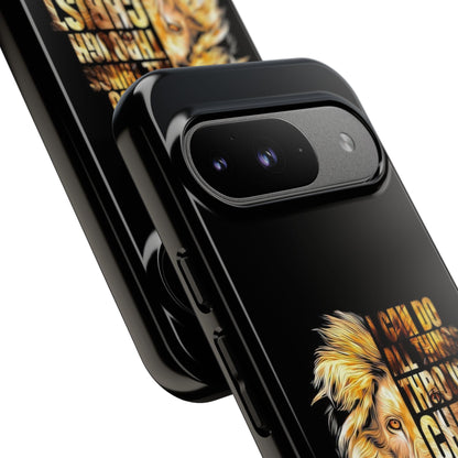 Inspirational Lion  Google Pixel Phone Case, Strength & Faith, Christian Accessories