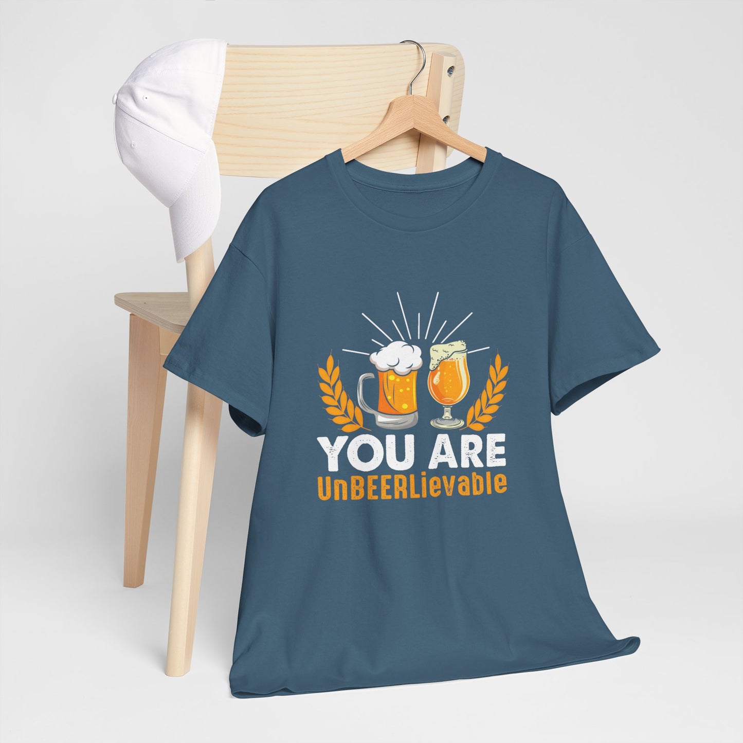 Funny Beer Slogan Tee, You Are UnBEERLievable