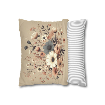 Cozy Pastels Spun Polyester Square Pillowcase