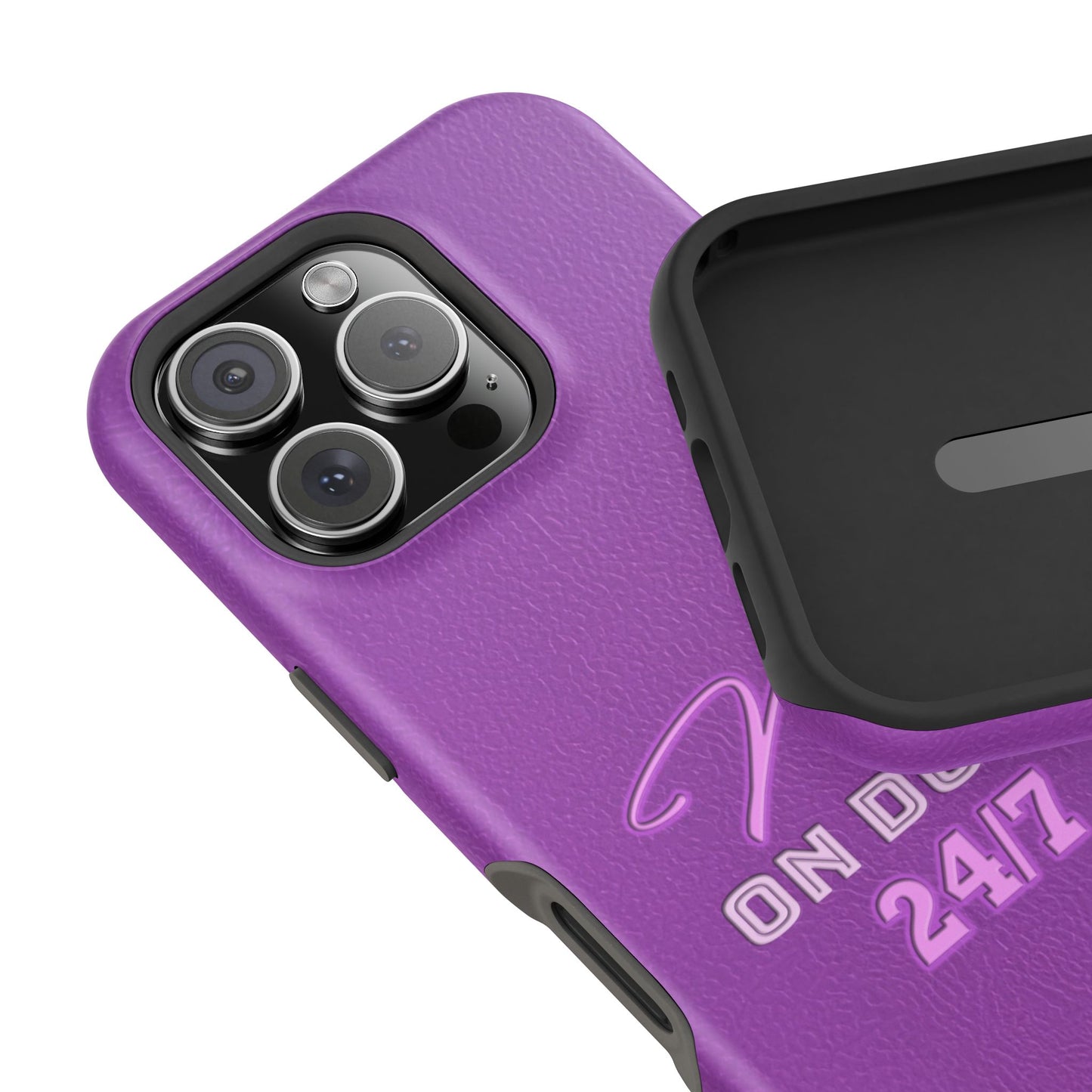 Mom On Duty Impact-Resistant Case, Purple Case for Mothers