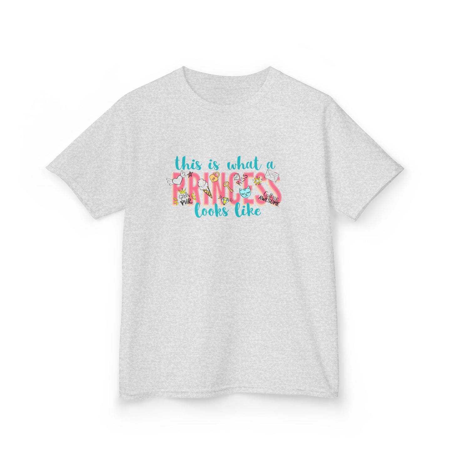 This Is What A Princess Looks Like Kids Heavy Cotton Tee