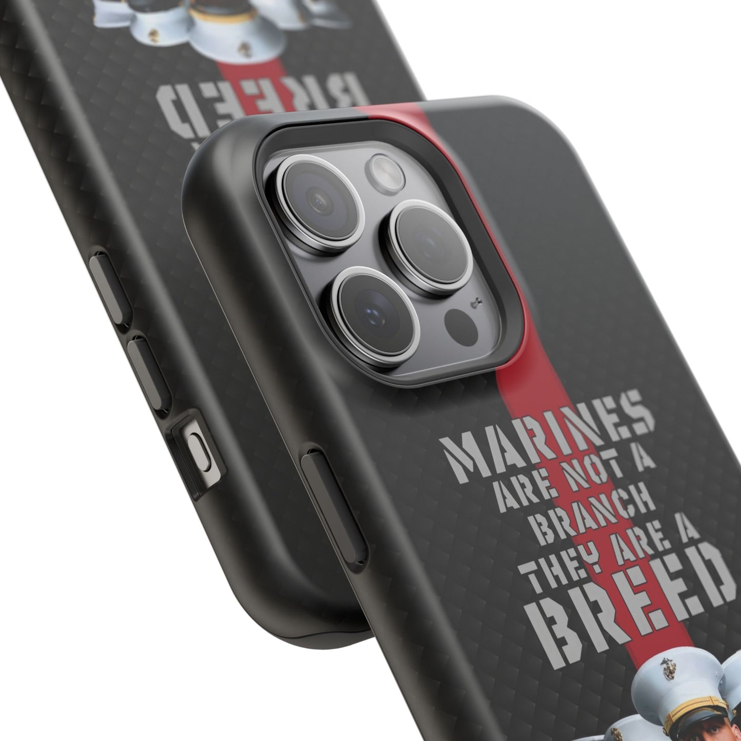 Marines Magnetic Tough Case - "Not a Branch, a Breed" Military iPhone Cover