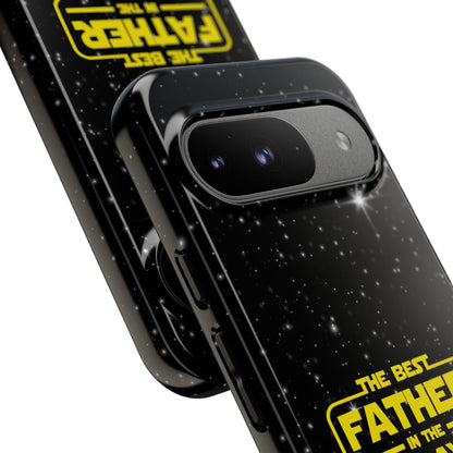 Galaxy-Themed Google Pixel Tough Case - Perfect Gift for the Best Father