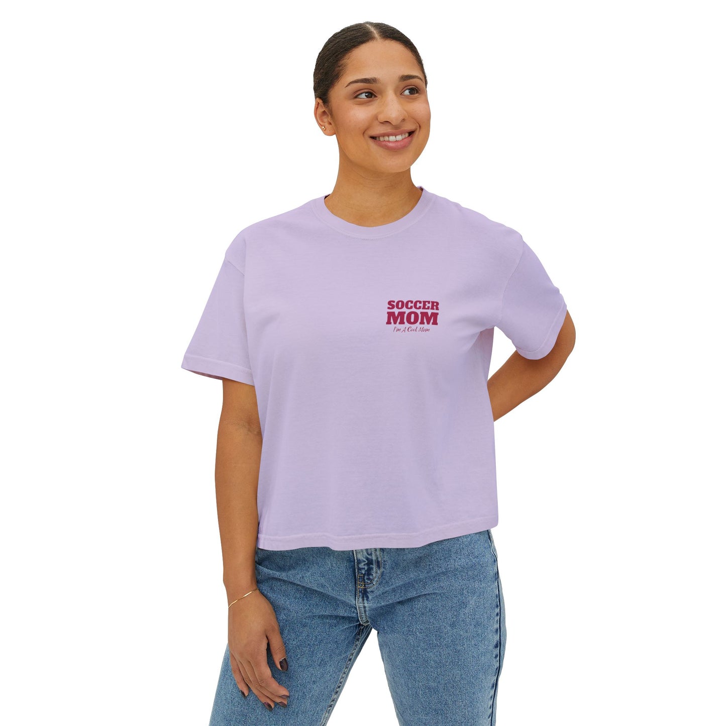 Soccer Mom I'm A Cool Mom Women's Boxy Tee