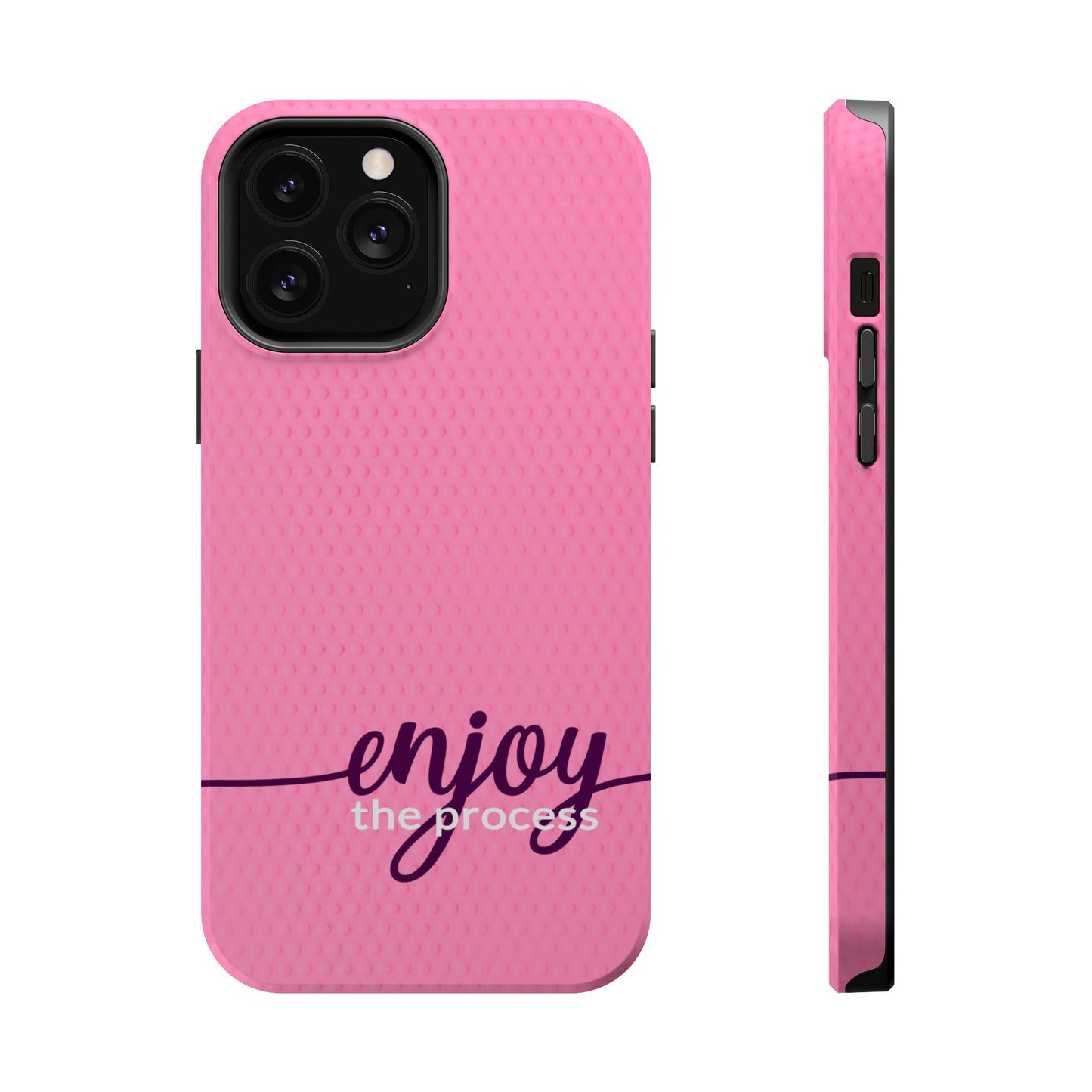 Enjoy the Process Magnetic Case - Motivational Pink Phone Cover for Women