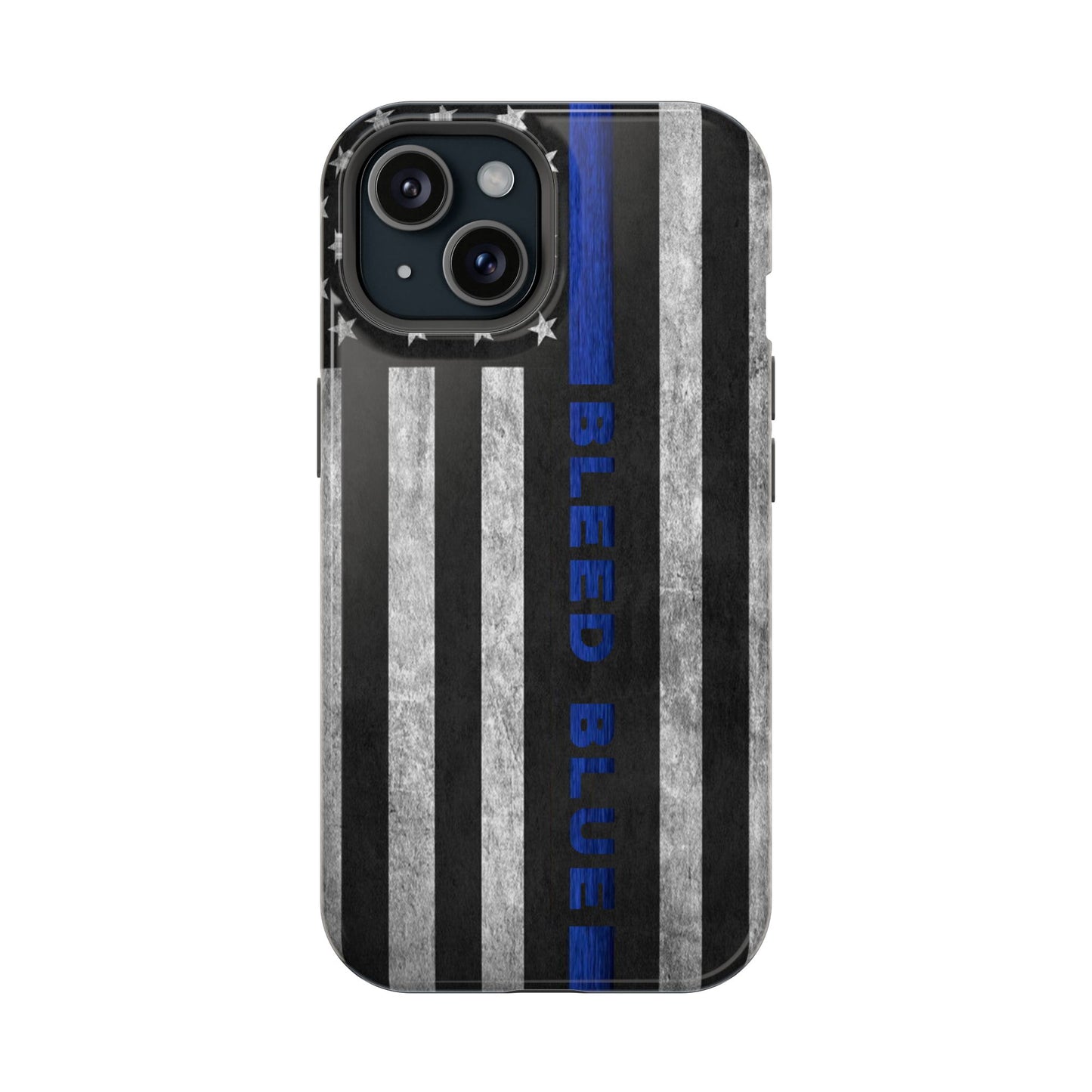 Police Magnetic Phone Cases, Bleed Blue