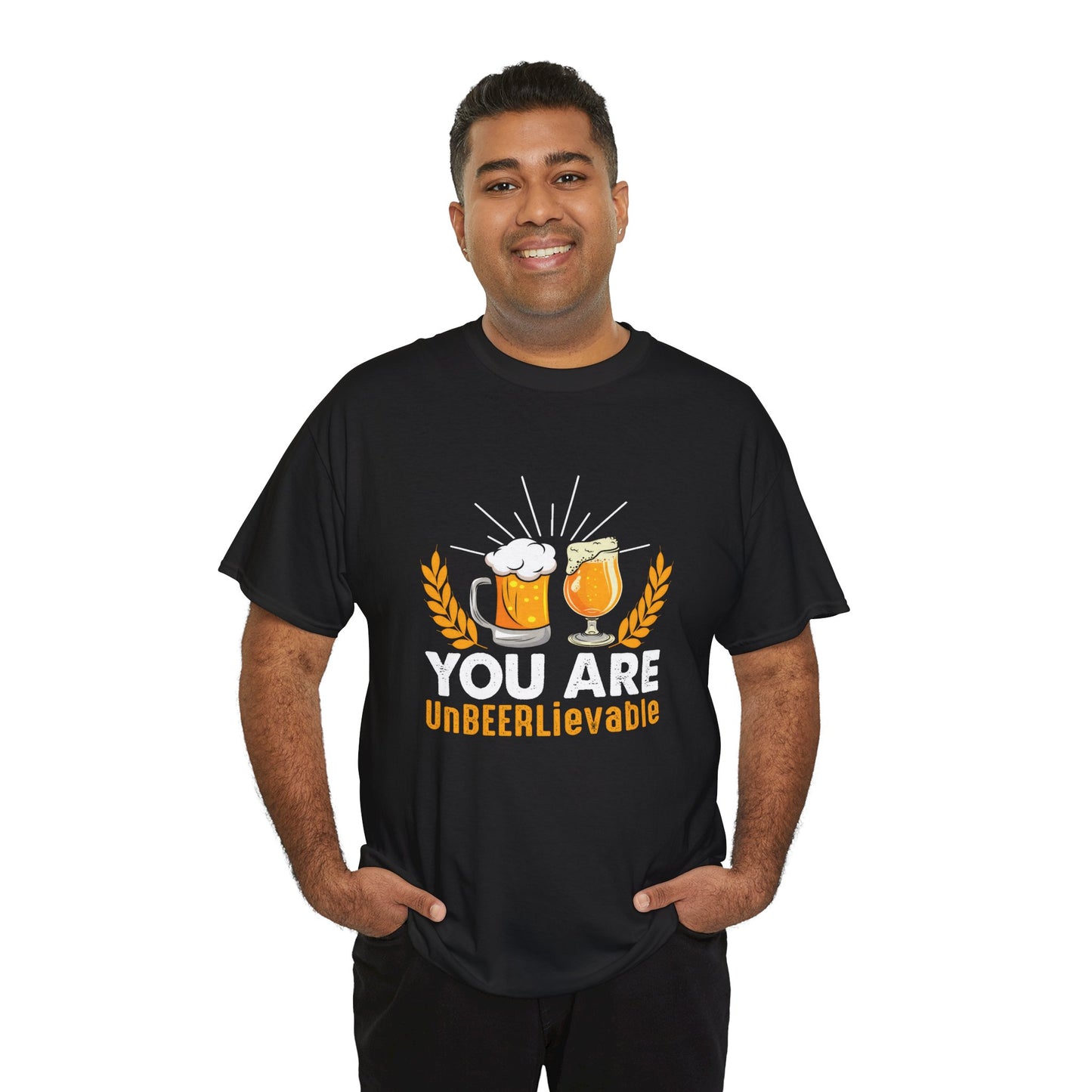 Funny Beer Slogan Tee, You Are UnBEERLievable