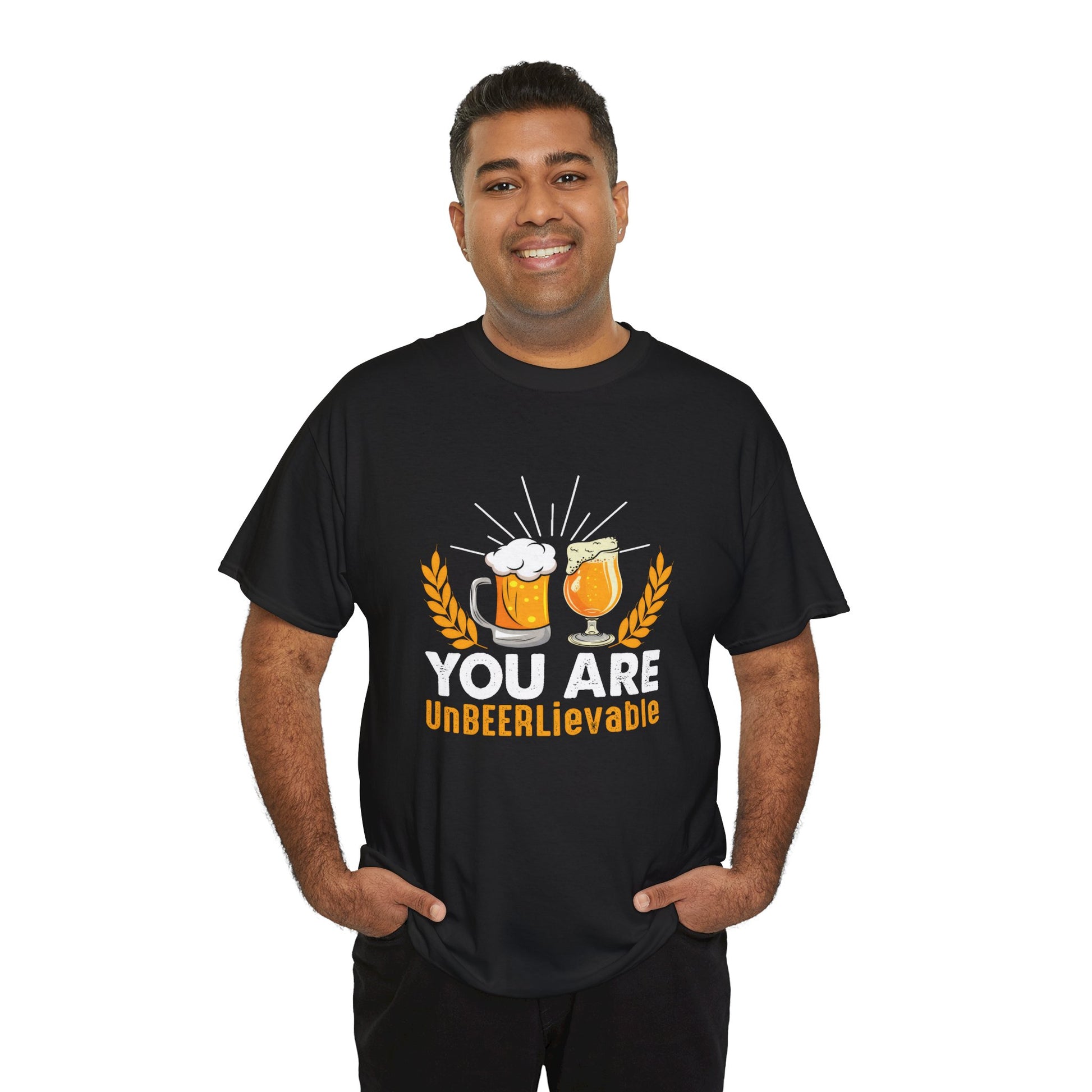 Funny Beer Slogan Tee, You Are UnBEERLievable