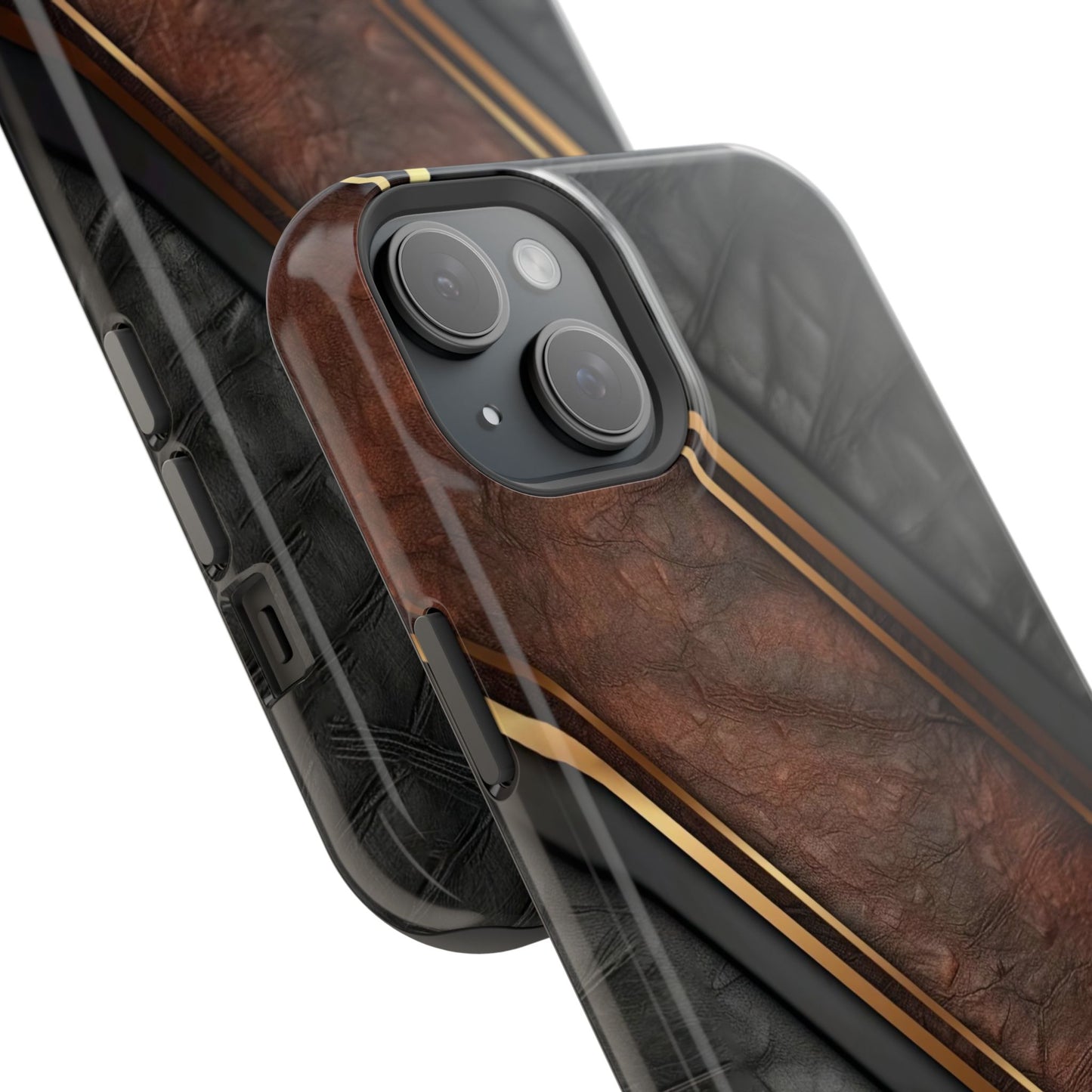 Stylish Leather Texture Magnetic Tough Cases